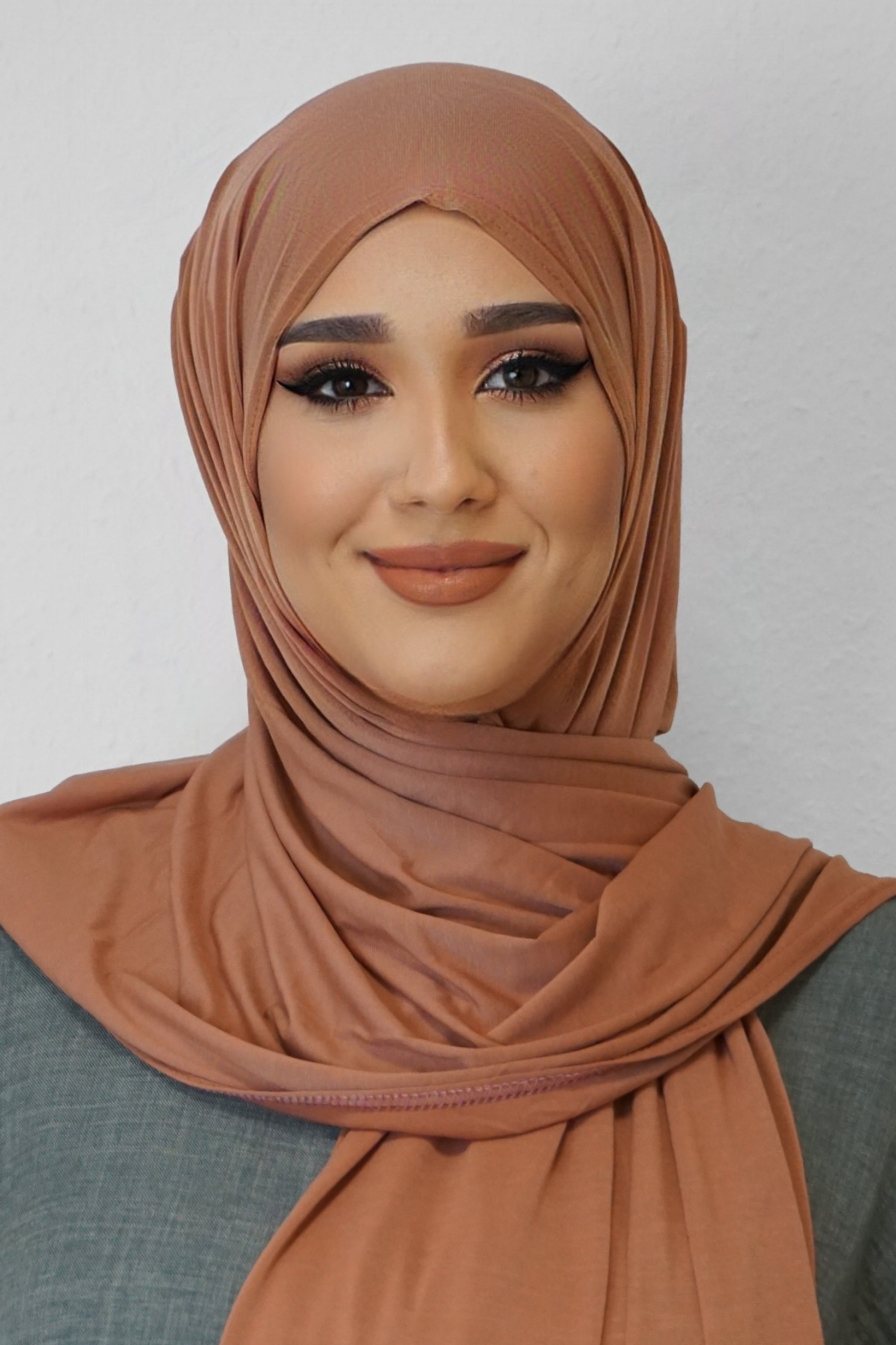 Premium Jersey Hijab Rost