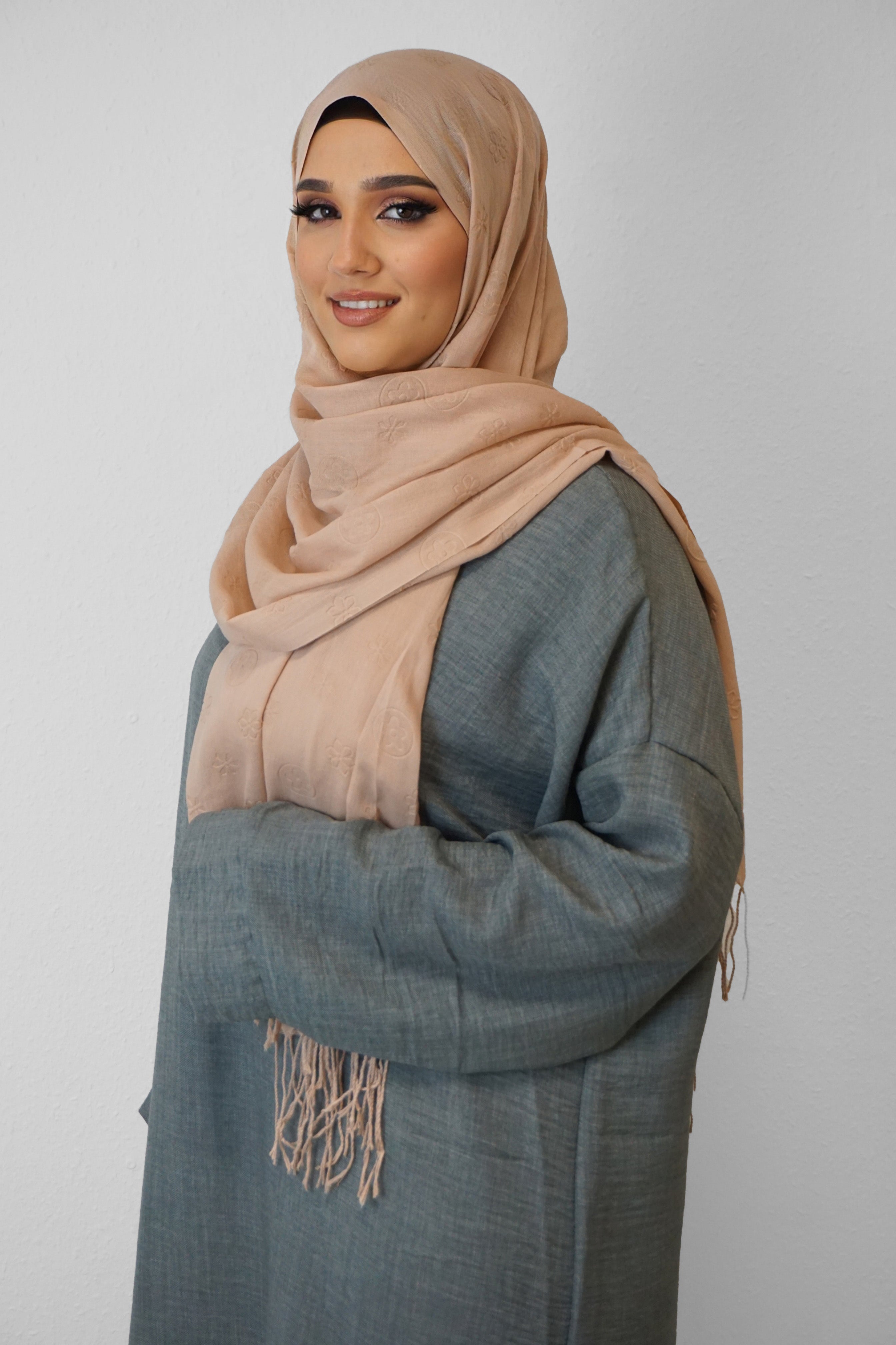 Baumwolle Hijab Zuhur Camel