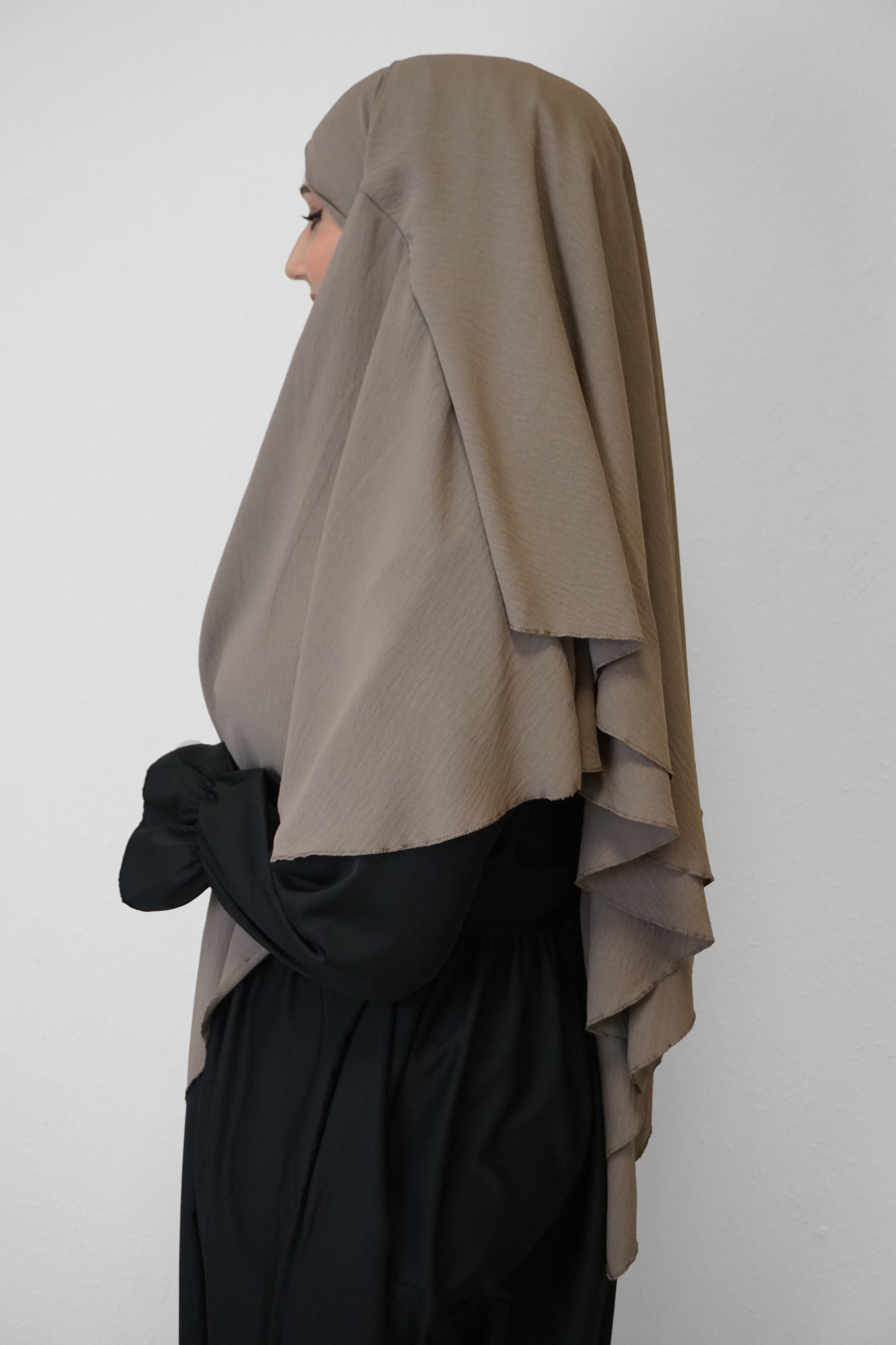 Jazz Khimar 2-lagig Taupe
