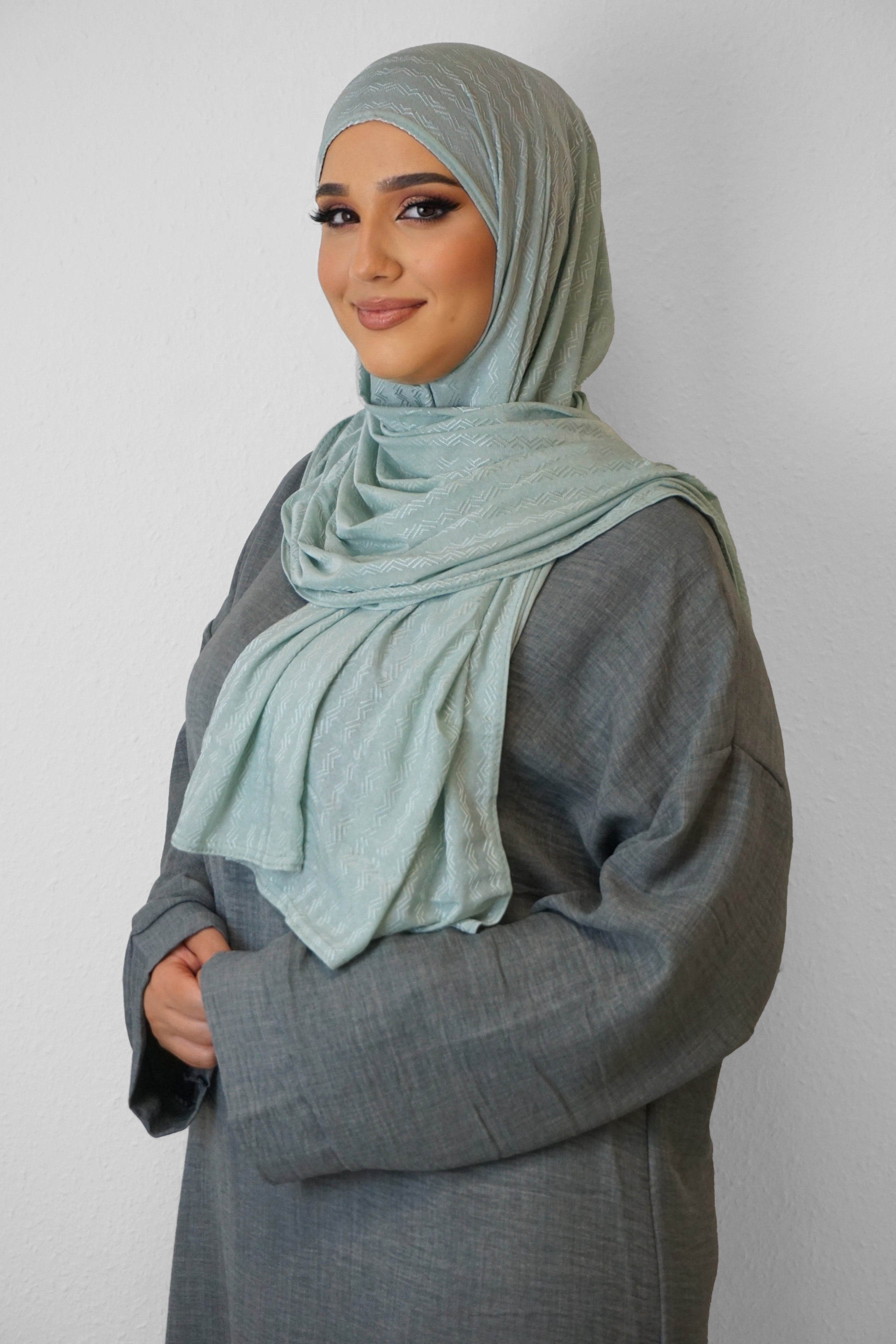 Jersey Ripped Elegance Lite-Pistazie