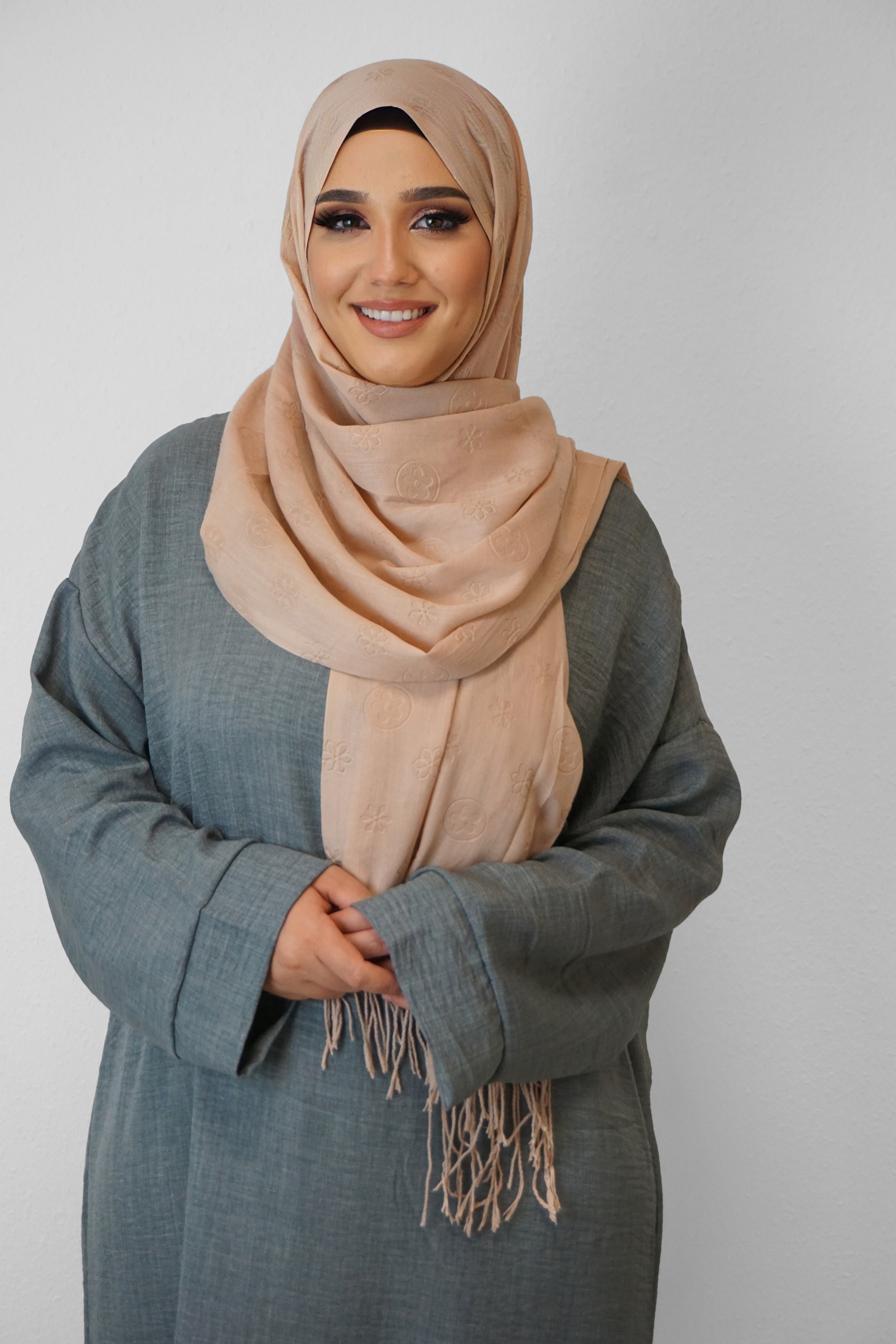 Baumwolle Hijab Zuhur Camel