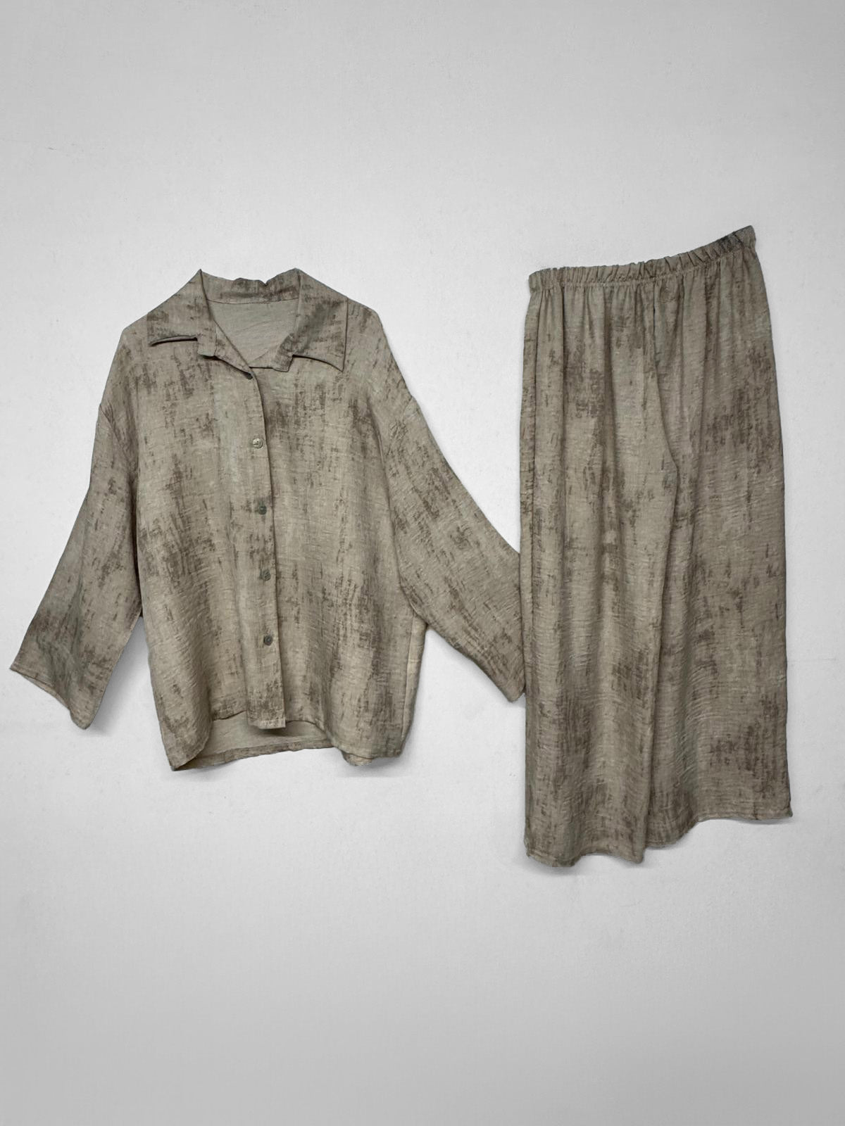 Zweiteiler Hose Linde Beige