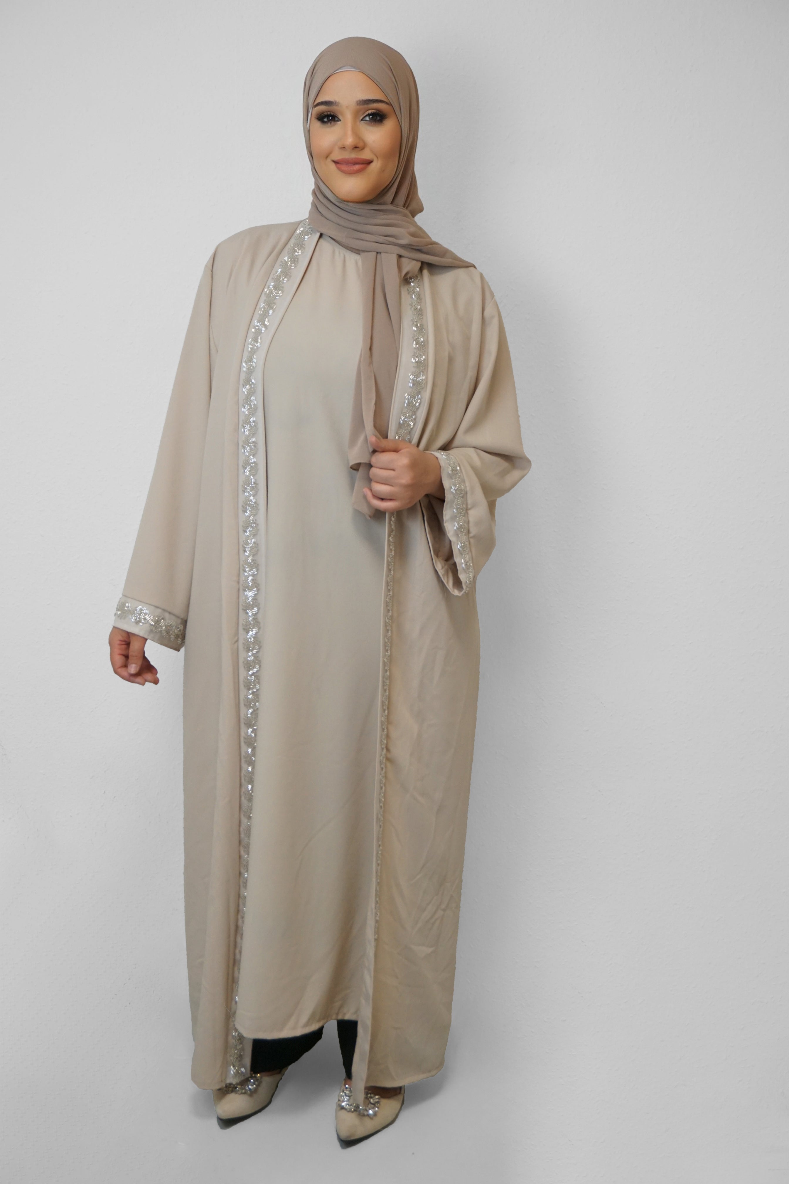 Zweiteiler Abaya Melika Beige