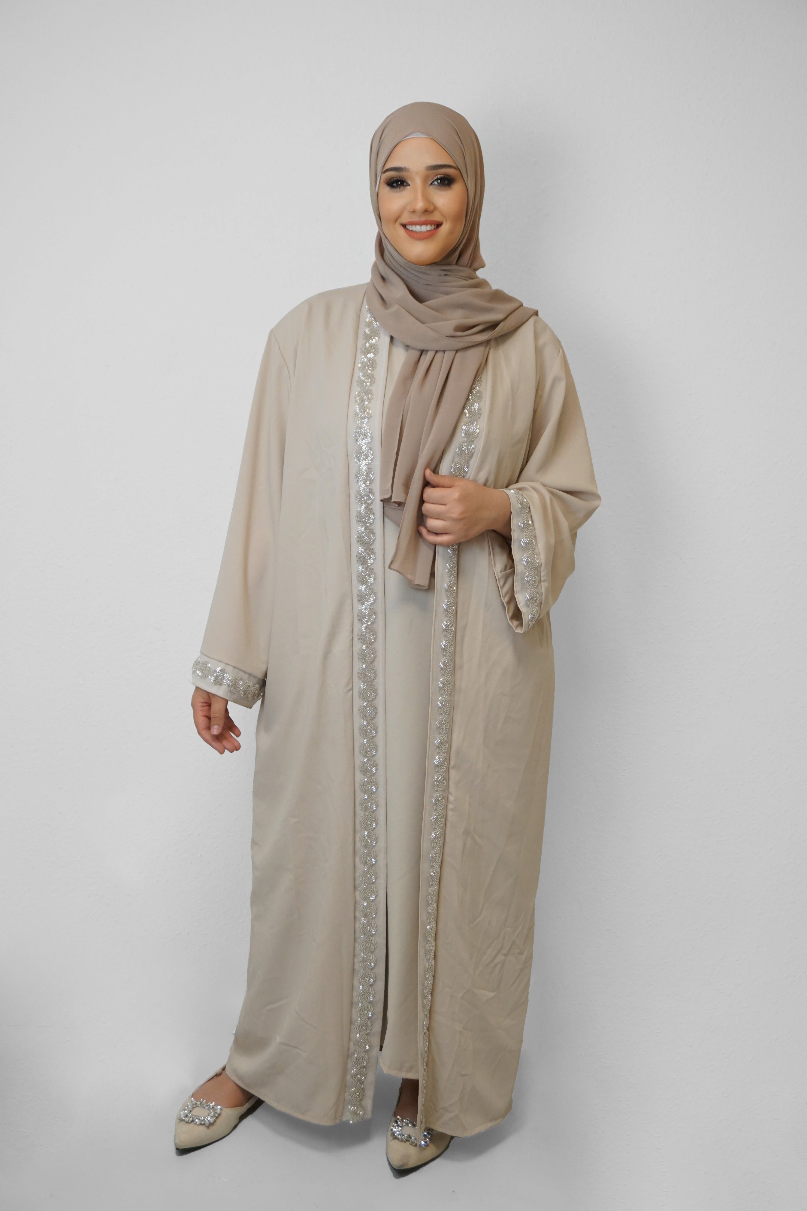 Zweiteiler Abaya Melika Beige