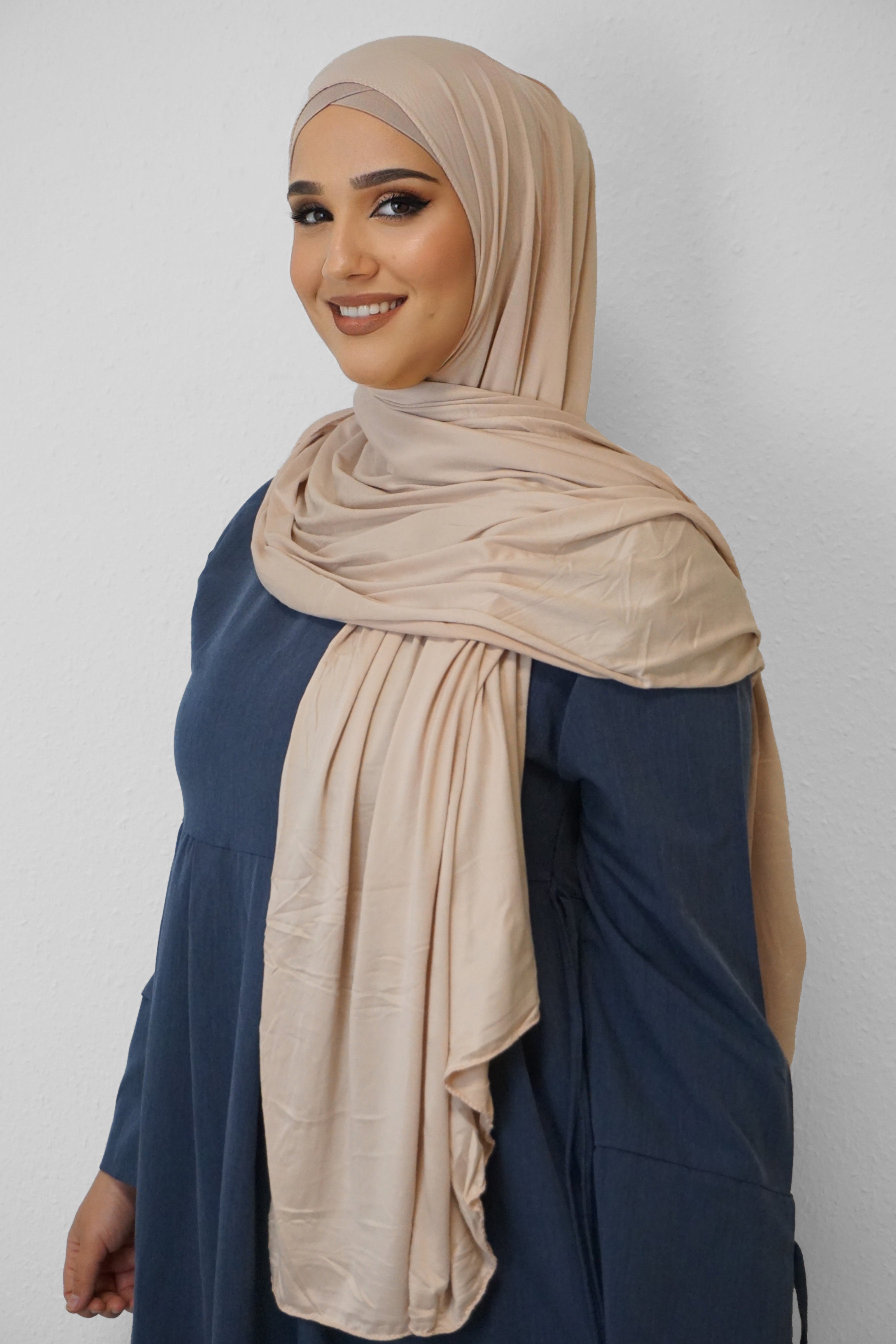 Jersey XL Hijab Beige 1