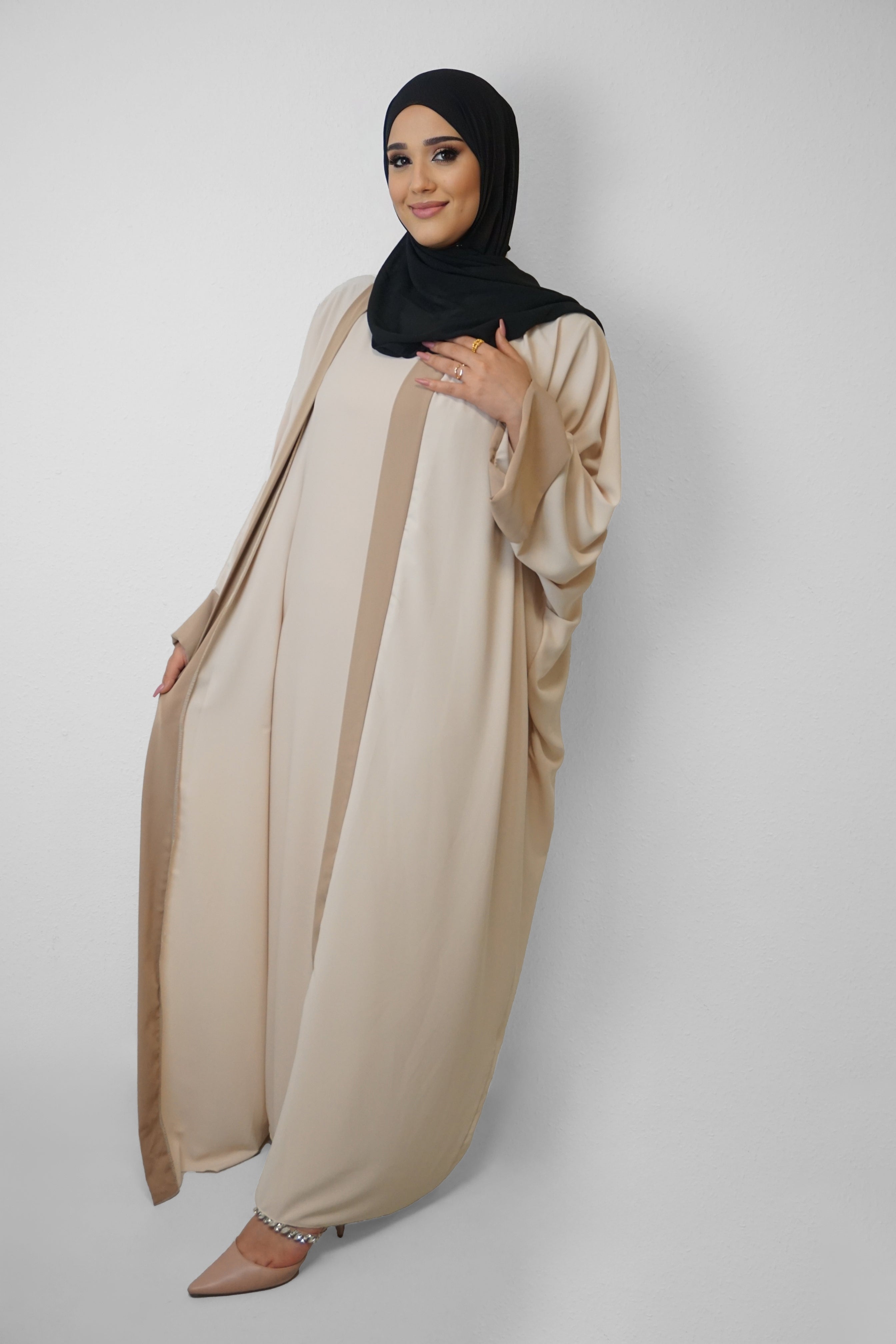 Zweiteiler Abaya Baya Beige