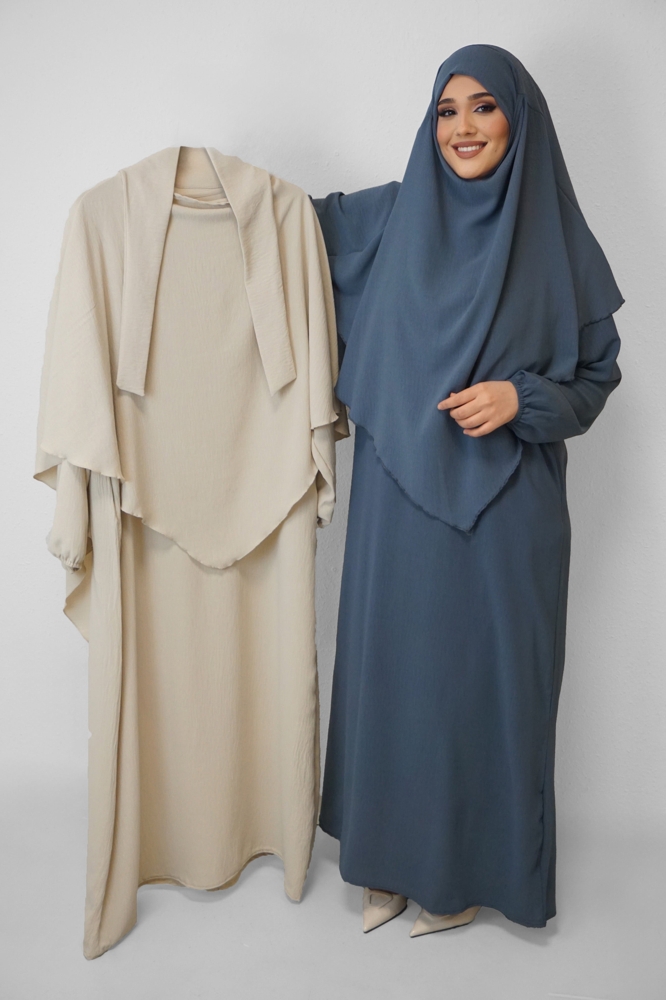 Jazz Khimar-Abaya Beige