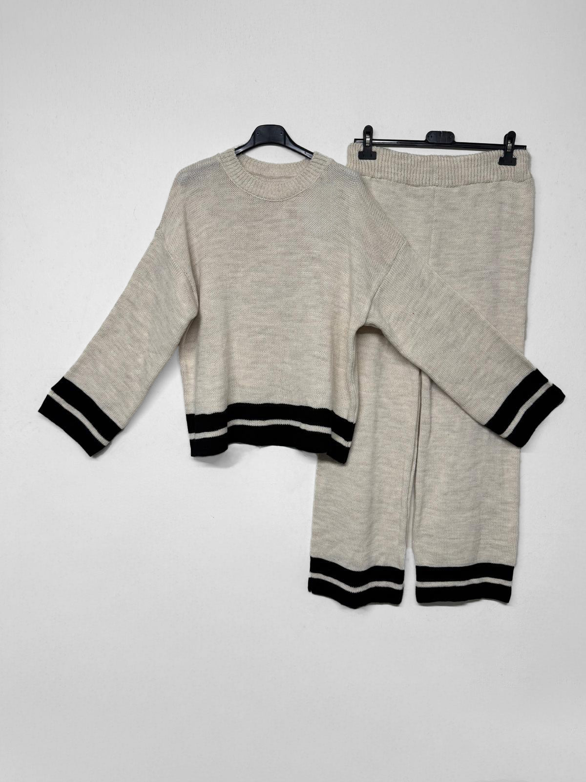 Strick Zwei-Teiler Hose Bunga Beige