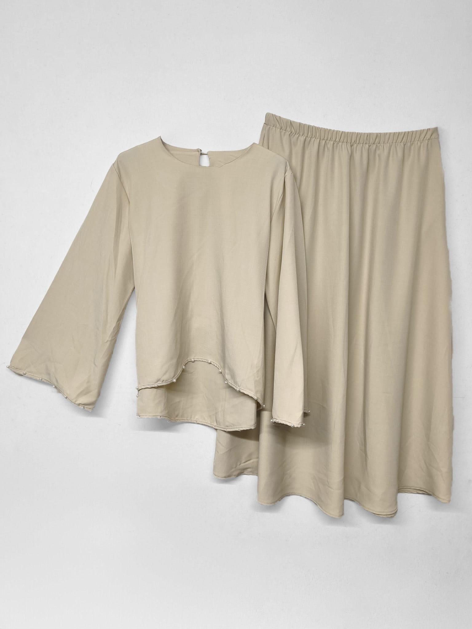 Zwei-Teiler Rock Junia Beige