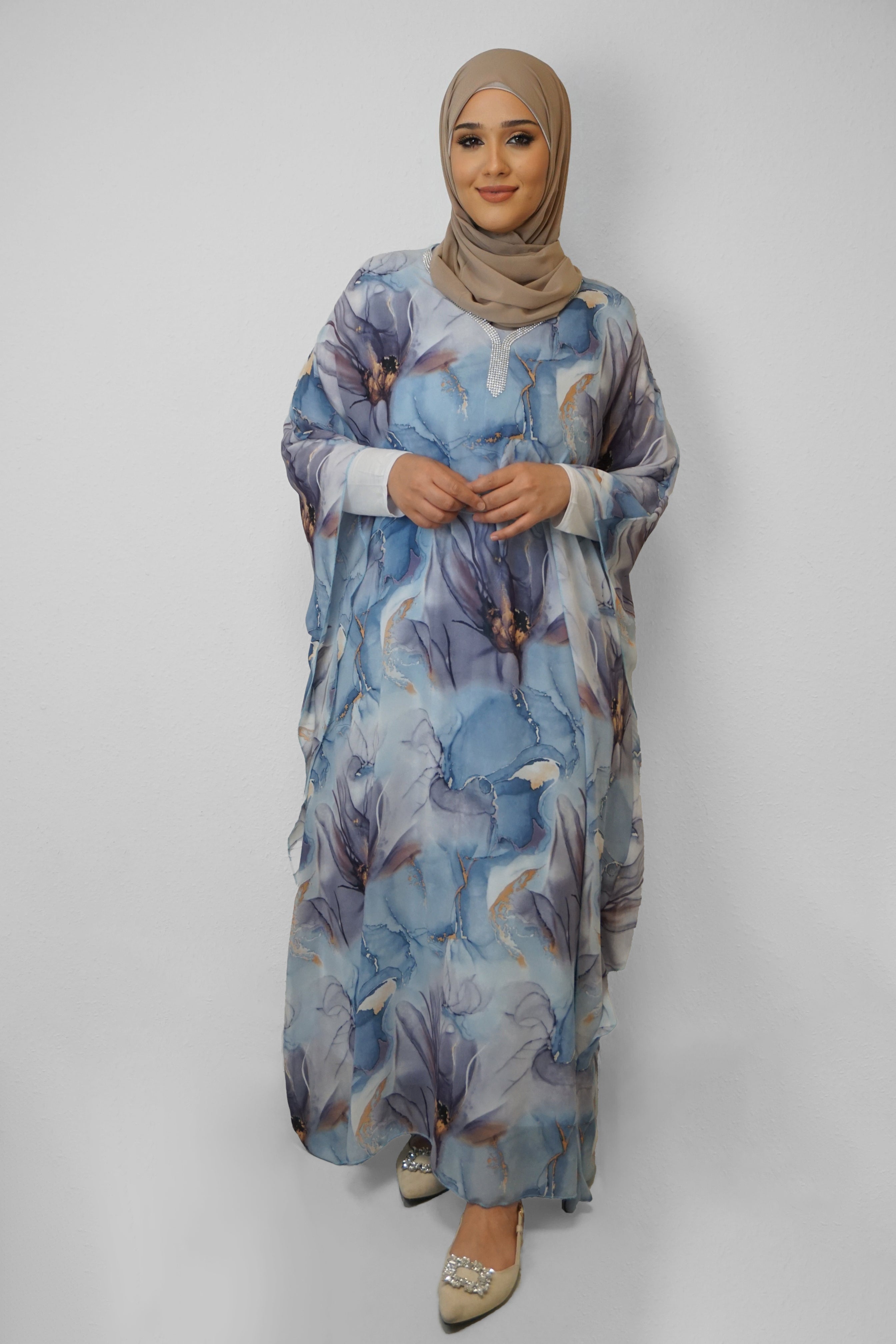 Abaya Ebru Jeansblau