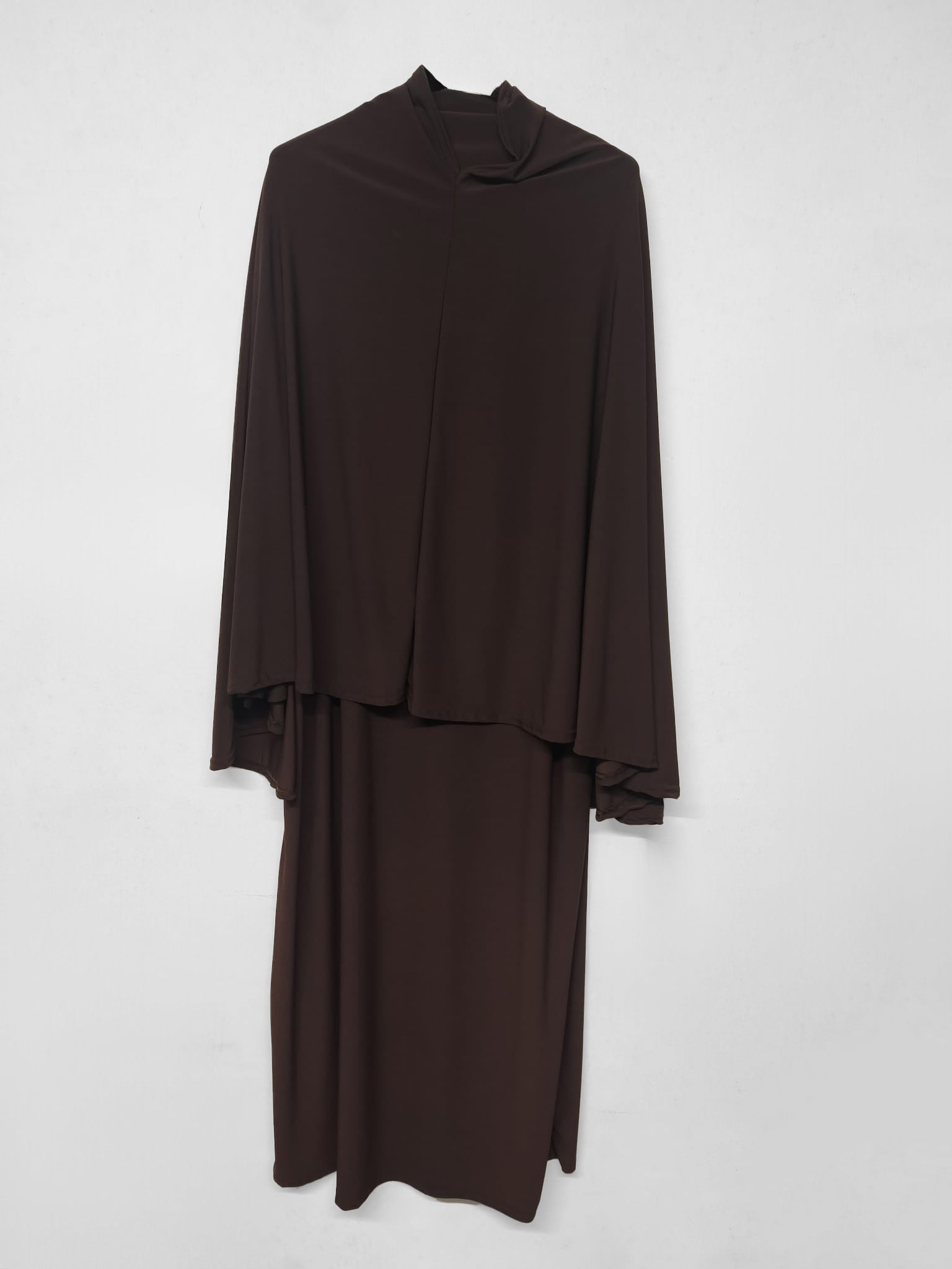 Zwei-Teiler Abaya Vessara Braun