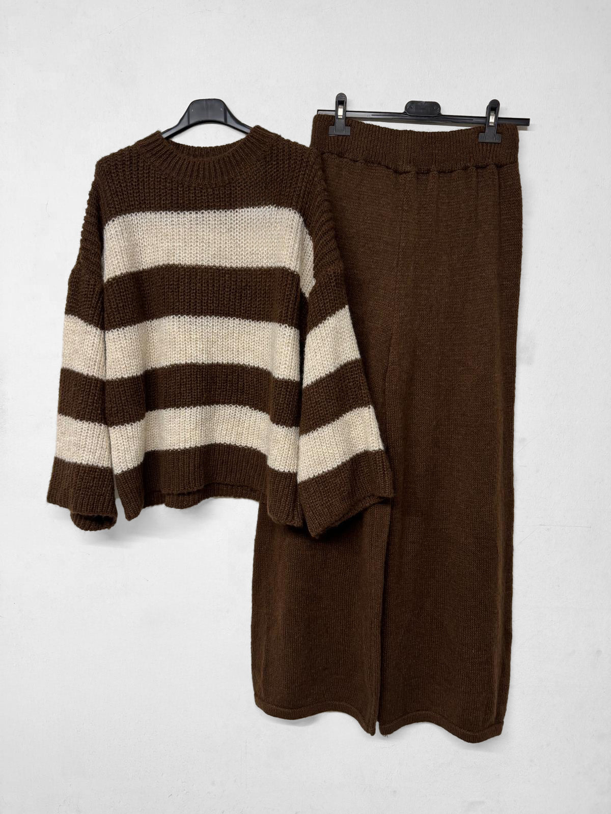 Strick Zwei-Teiler Hose Cahya Braun