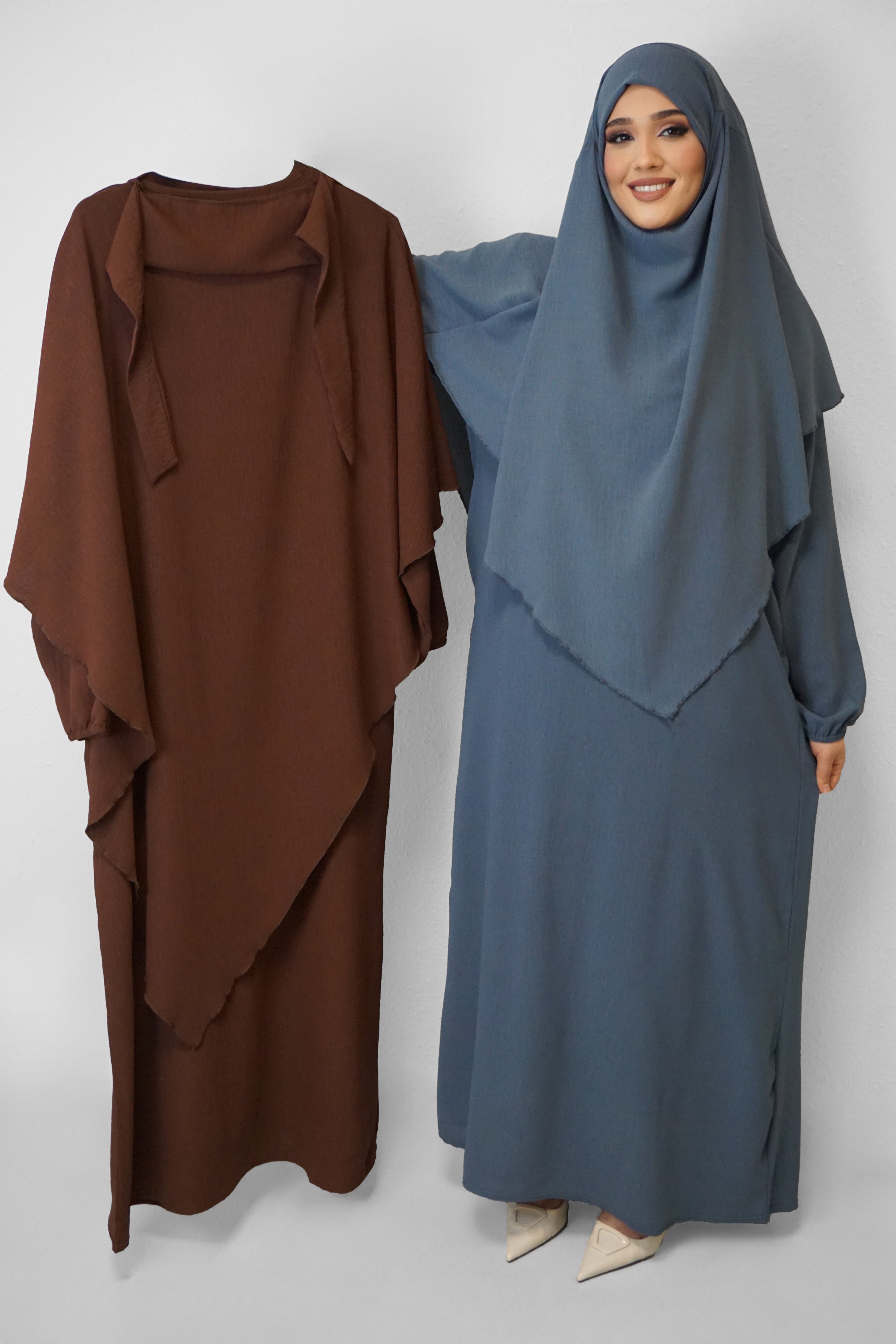 Jazz Khimar-Abaya Braun