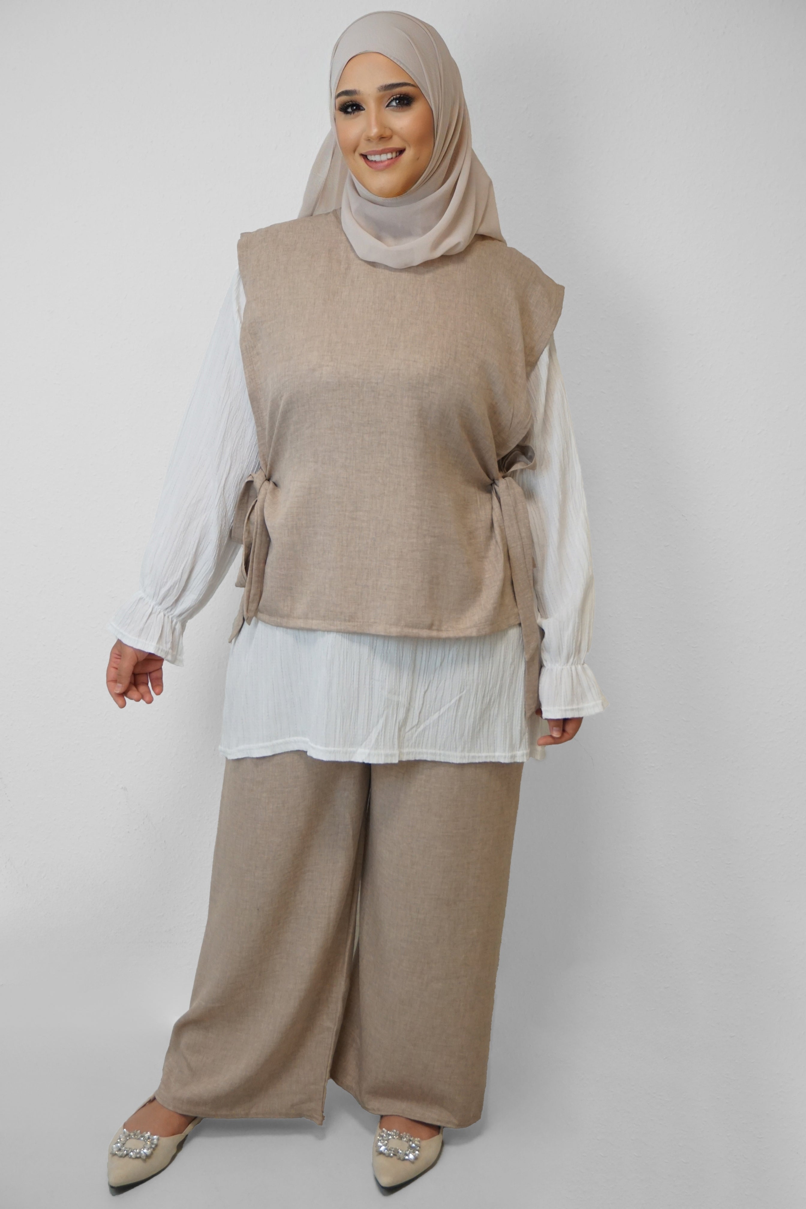 Zwei-Teiler Hose Ecrin Camel