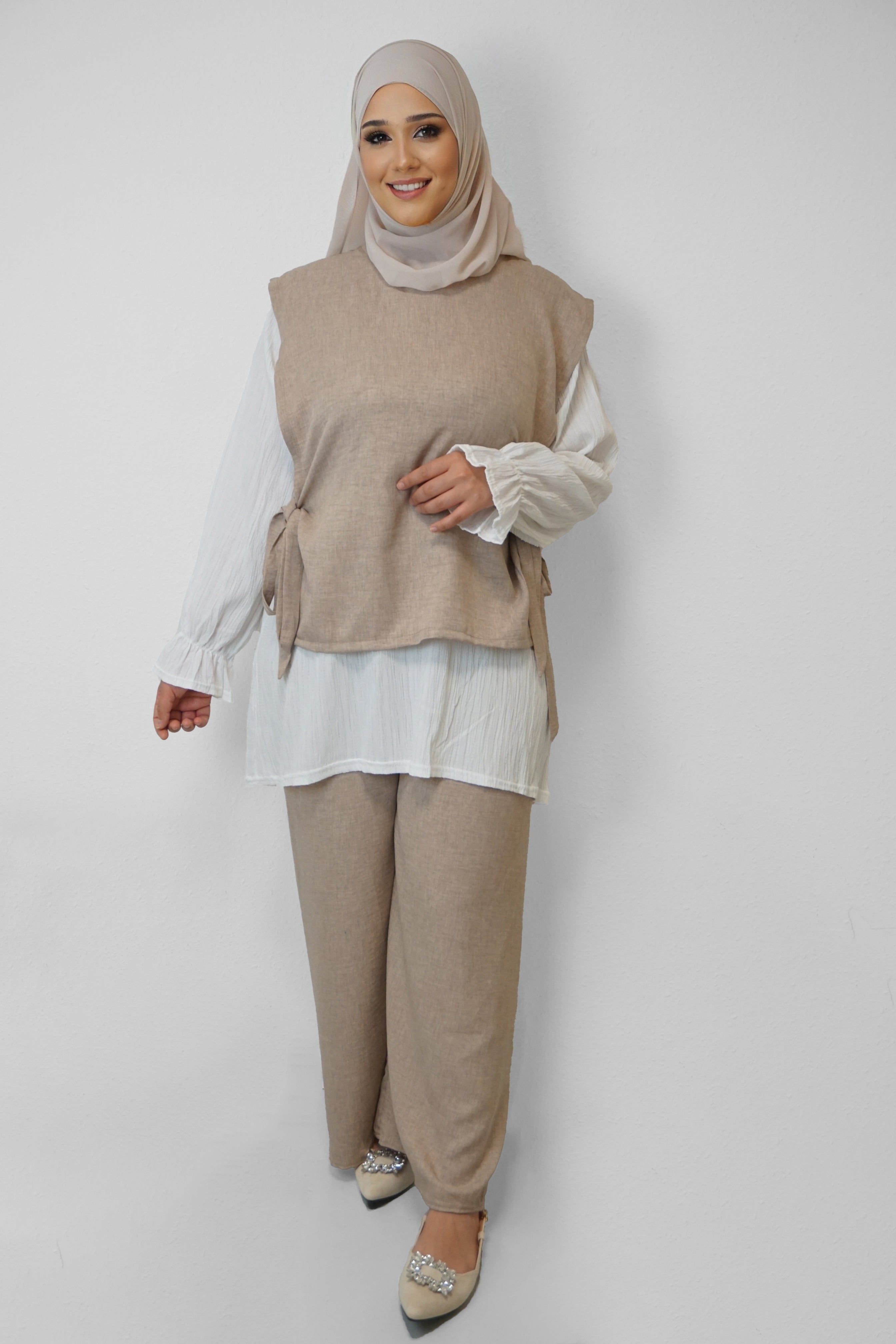 Zwei-Teiler Hose Ecrin Camel