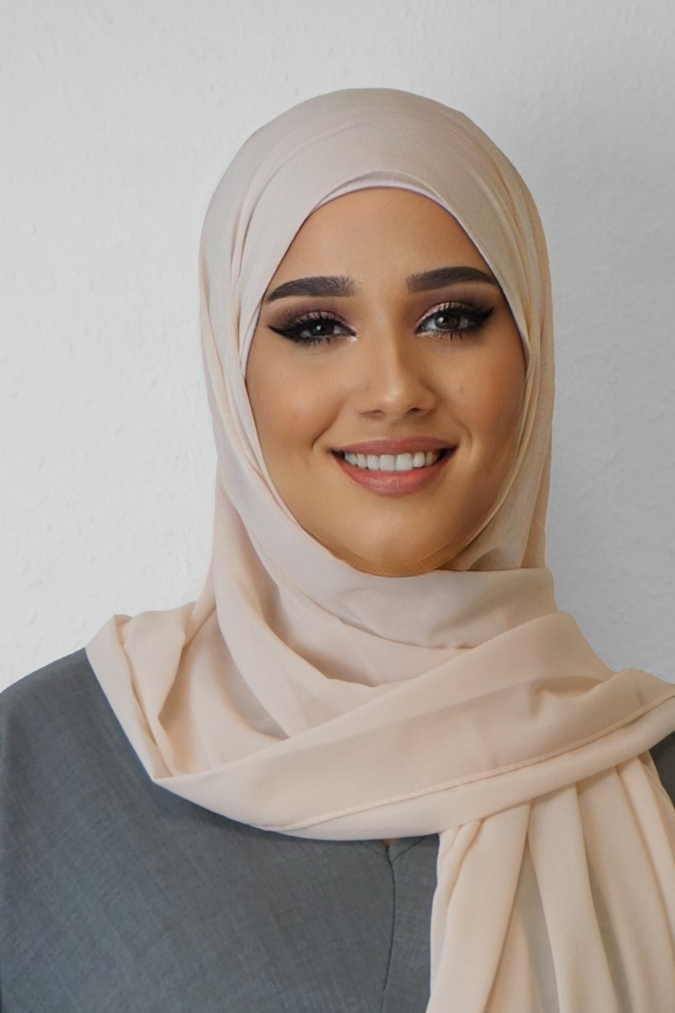 Chiffon Hijab Maira Champagner