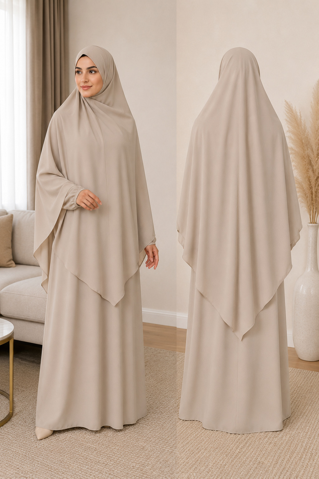 Khimar Abaya Idril Beige