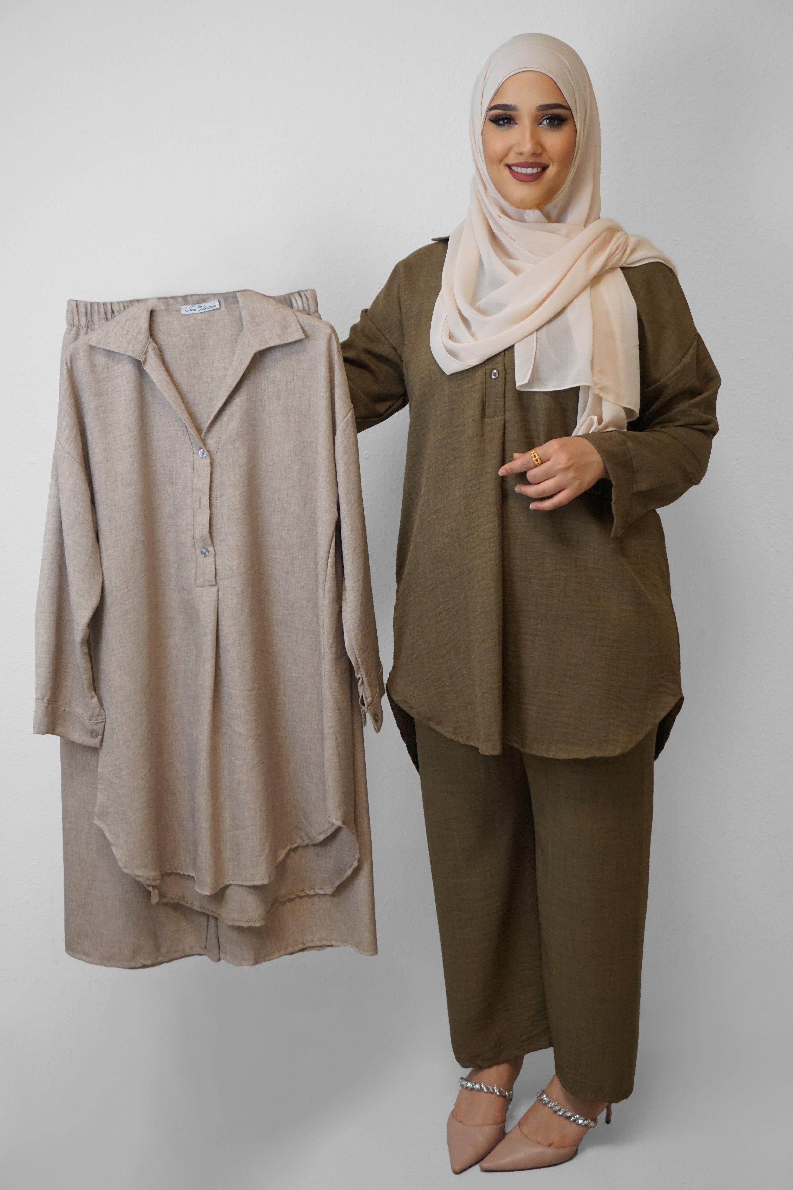 Zweiteiler Berna Dark-Beige