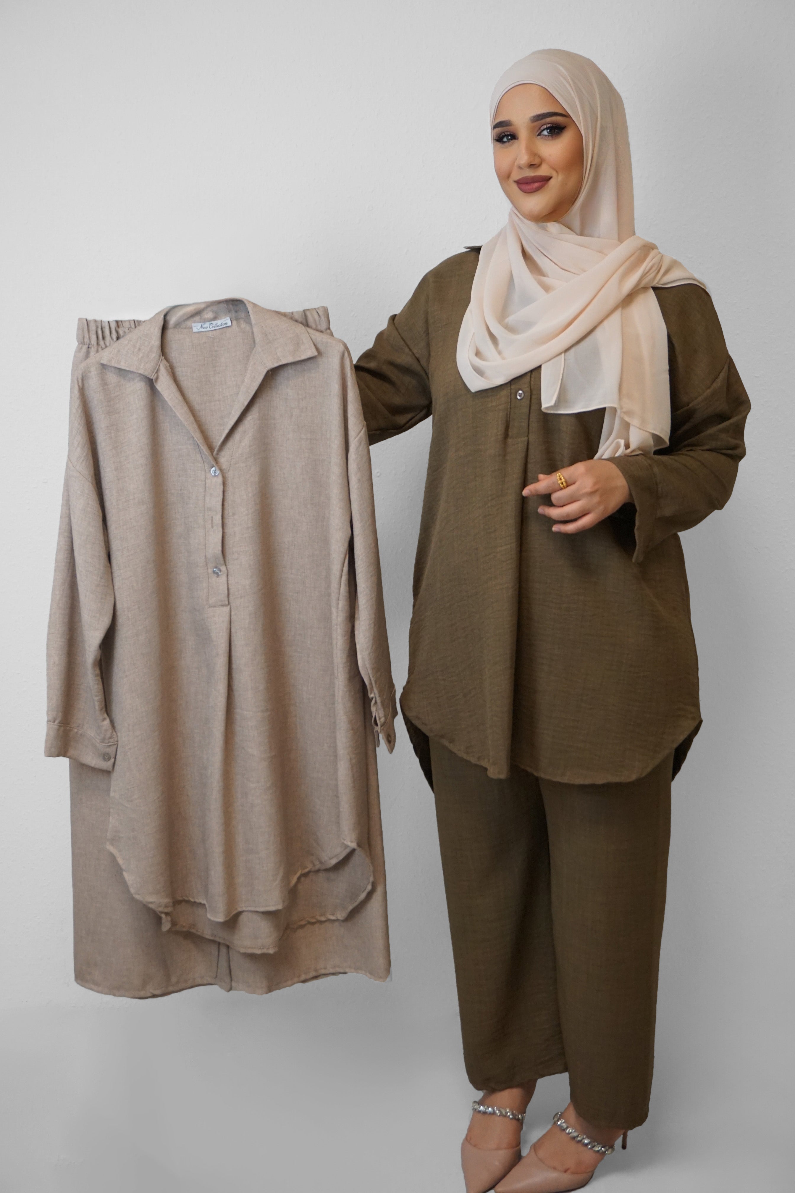 Zweiteiler Berna Dark-Beige