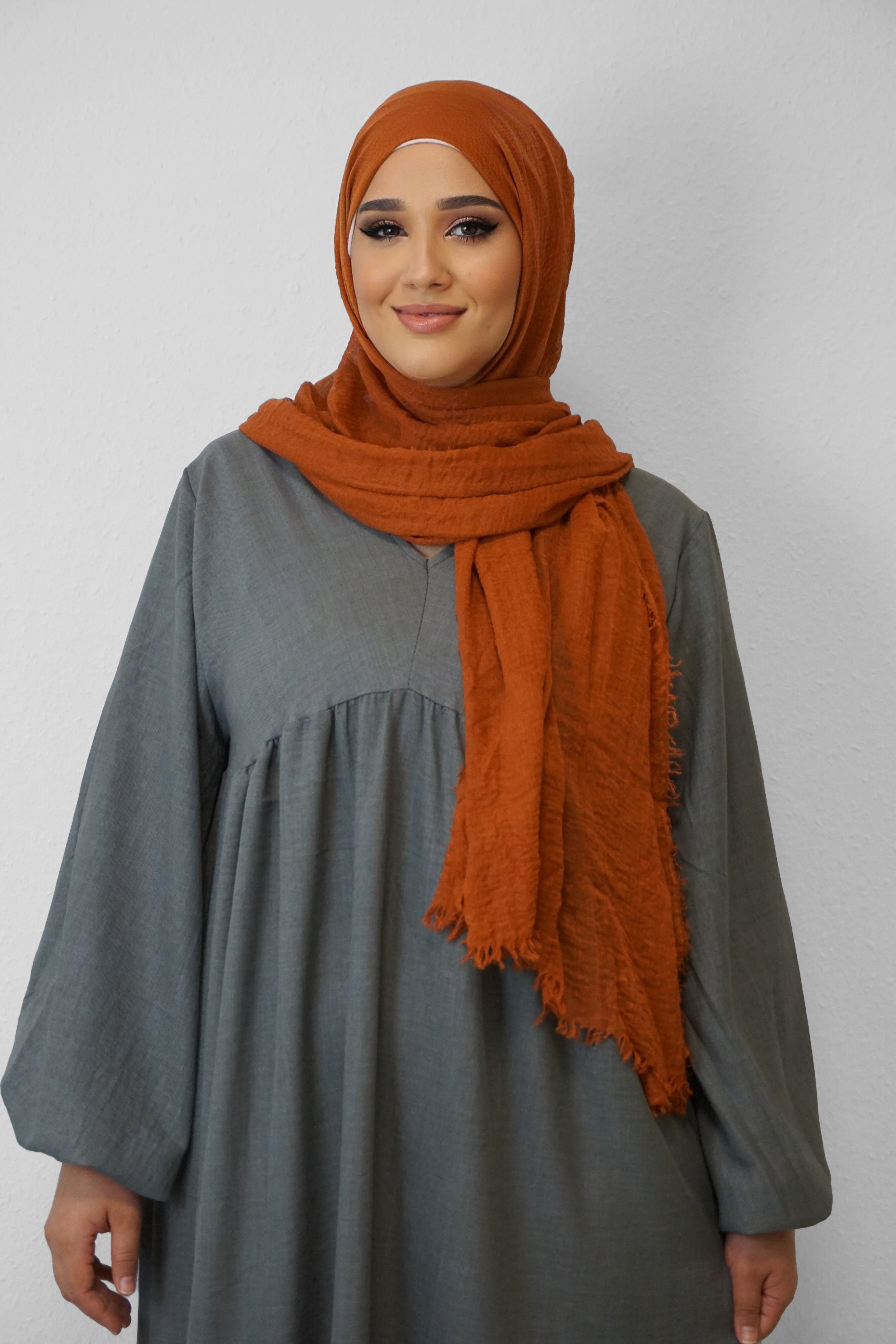 Daily Hijab Dalia Dark-Orange