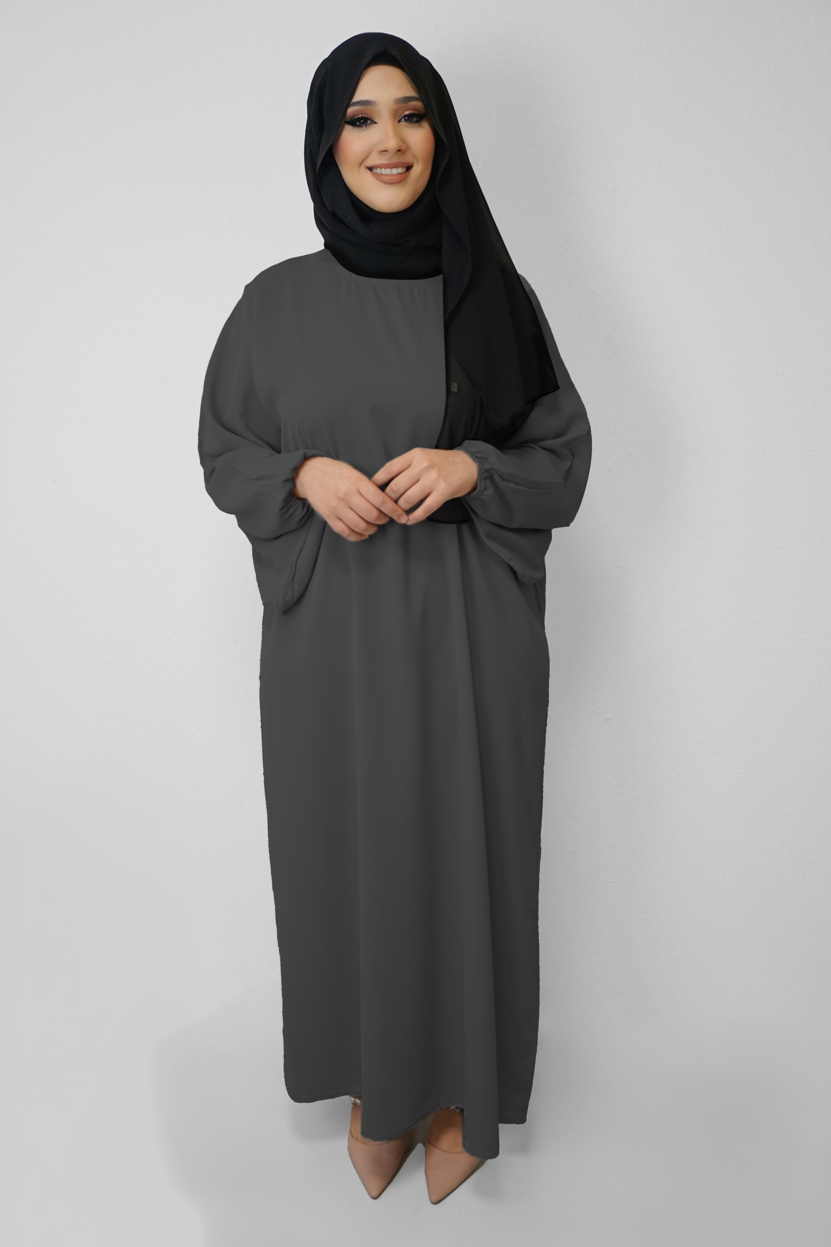 Abaya Amal Dunkelgrau