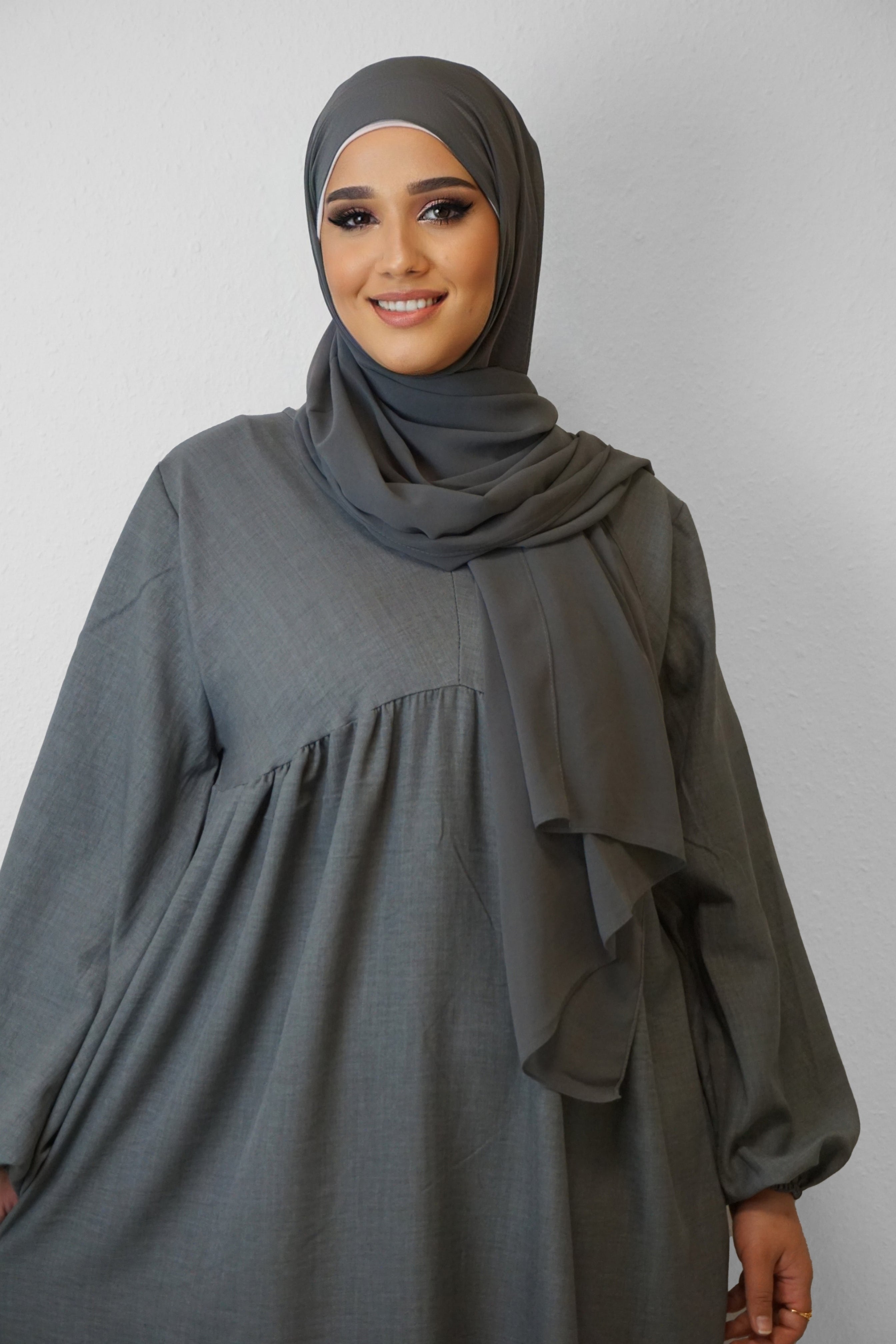 Chiffon Hijab Maira Dunkelgrau