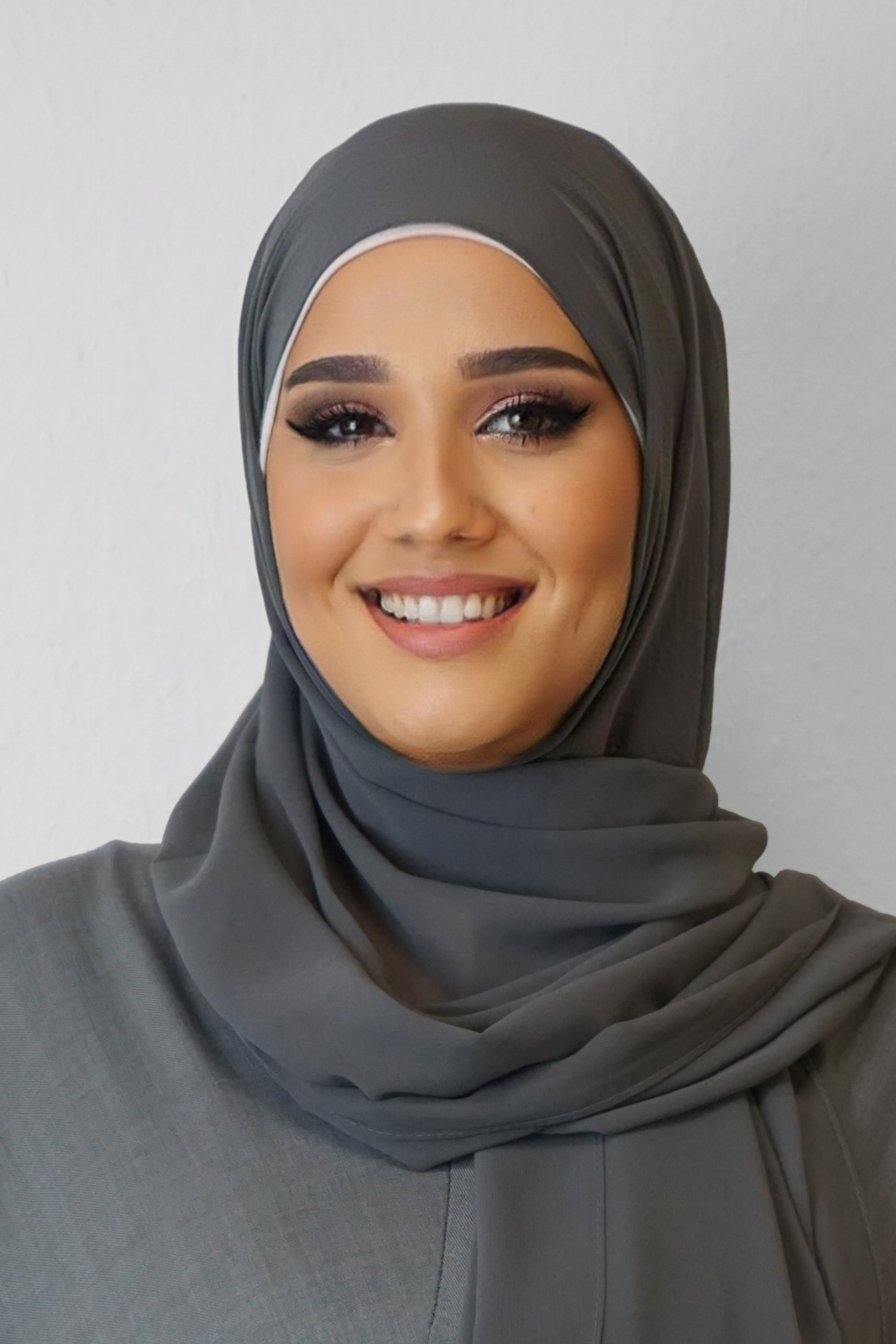Chiffon Hijab Maira Dunkelgrau