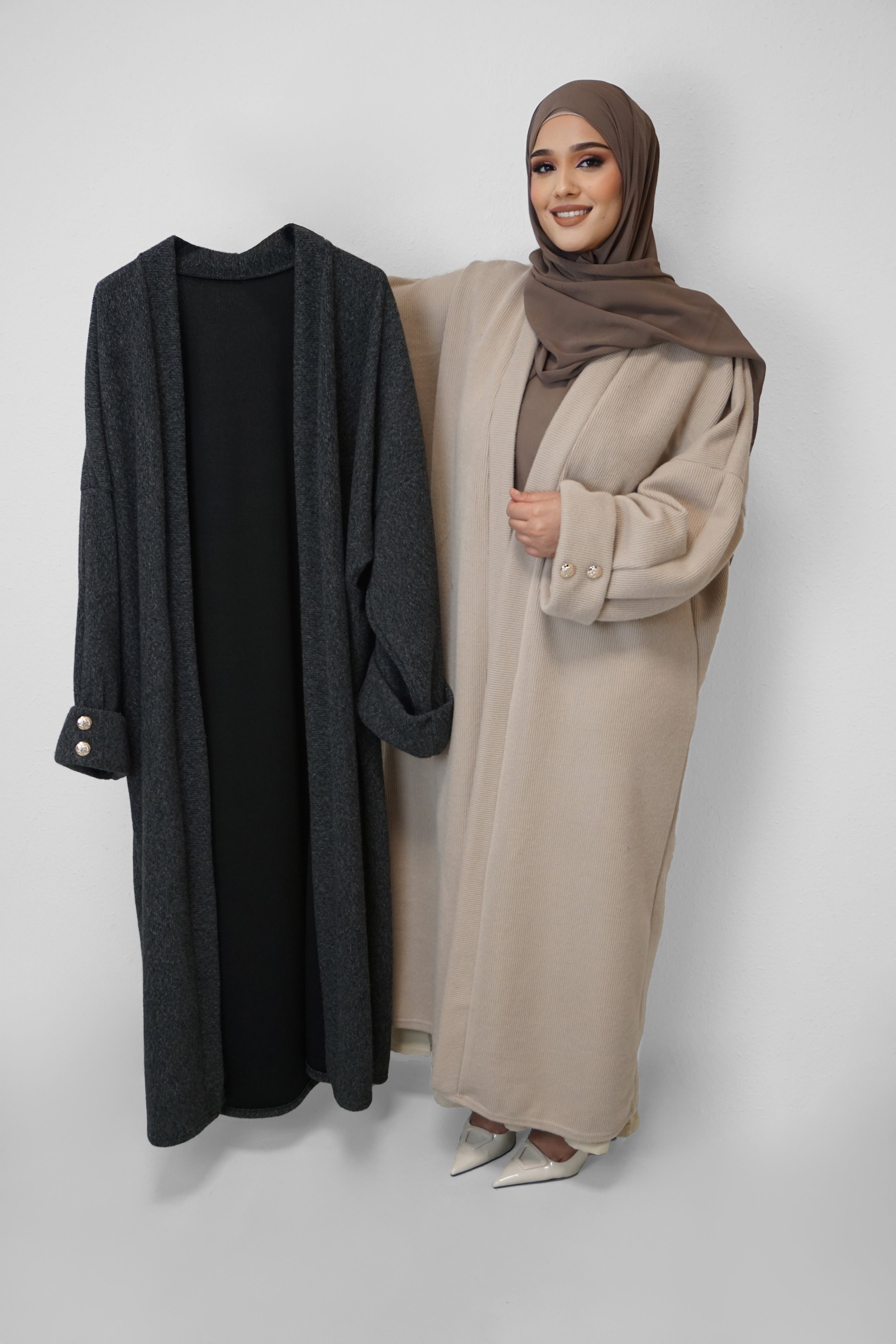 Kimono Zeyzan Dunkelgrau