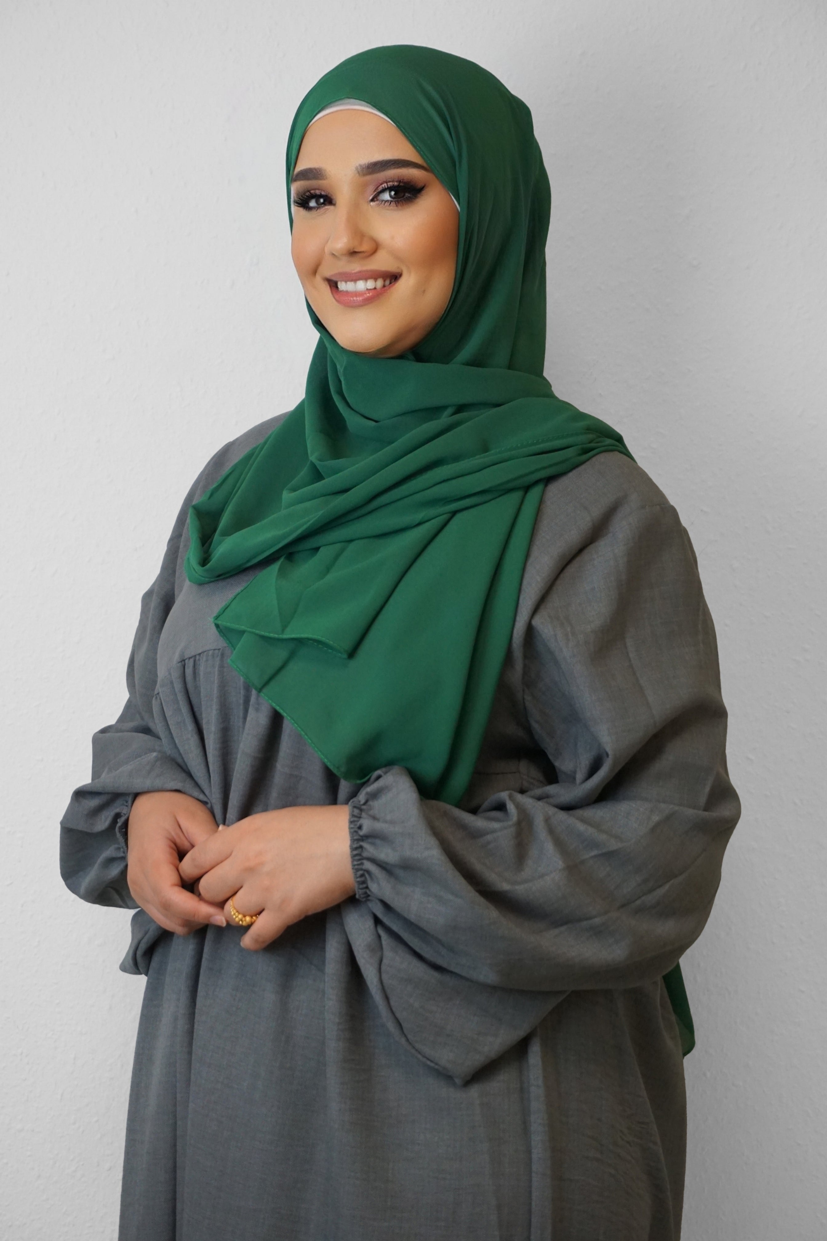 Chiffon Hijab Maira Grün