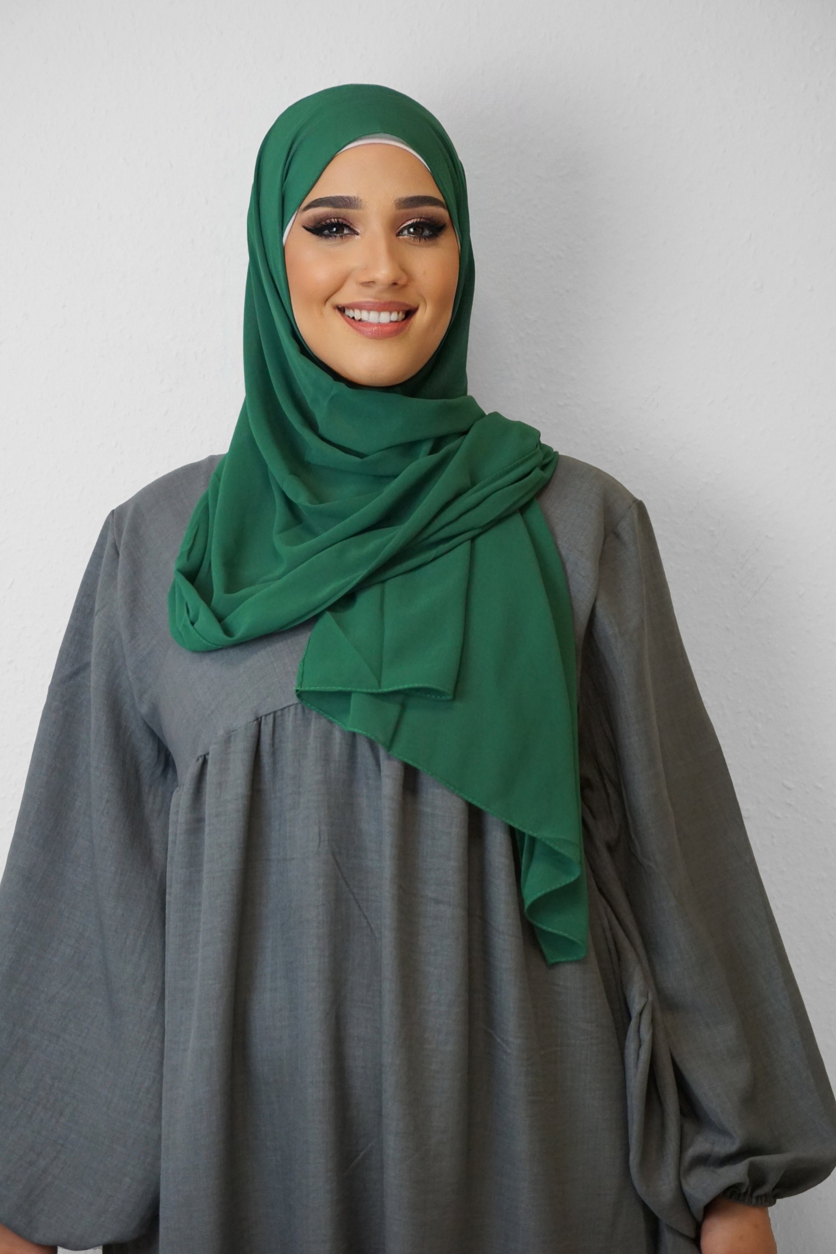 Chiffon Hijab Maira Grün