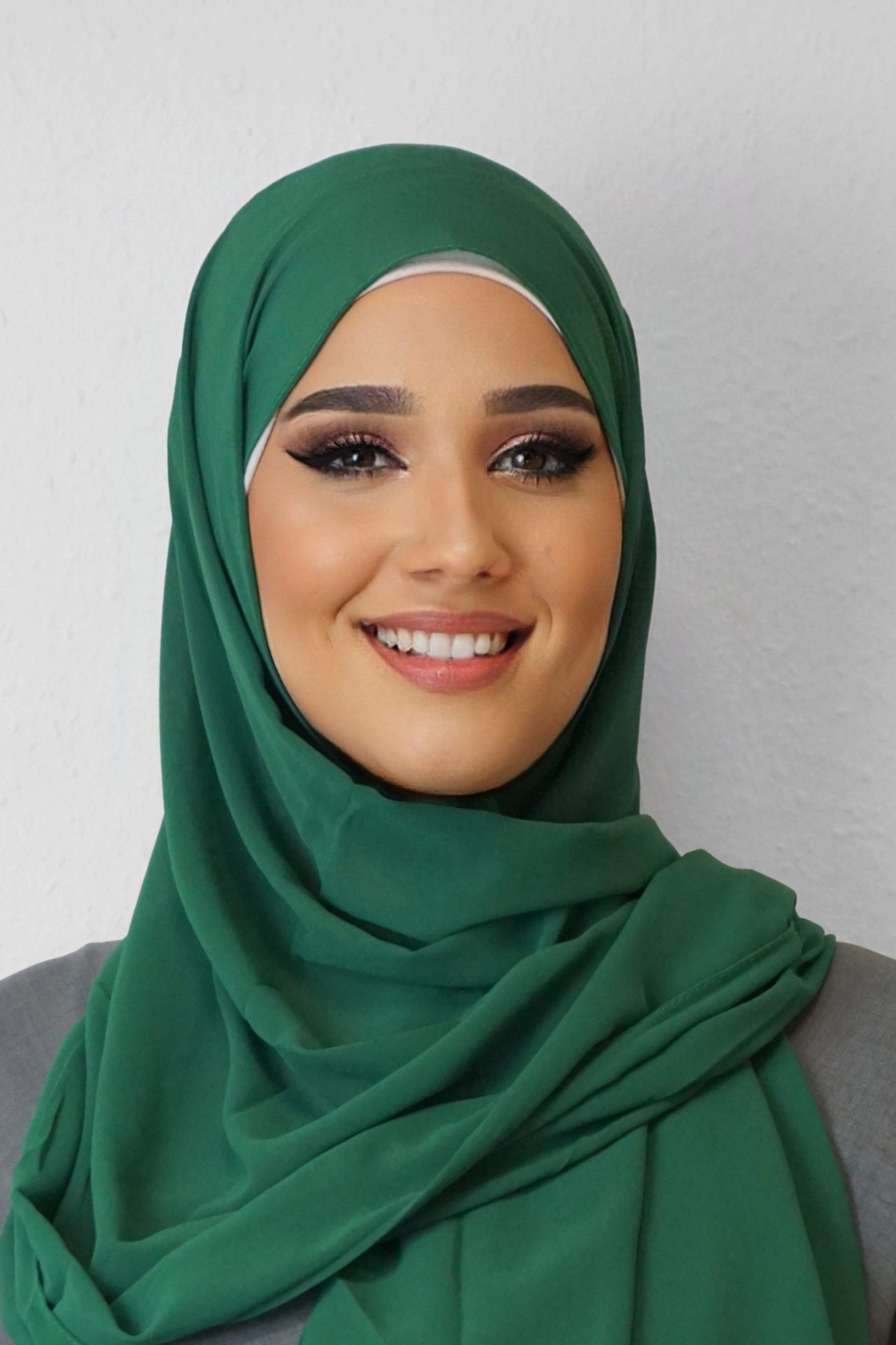 Chiffon Hijab Maira Grün