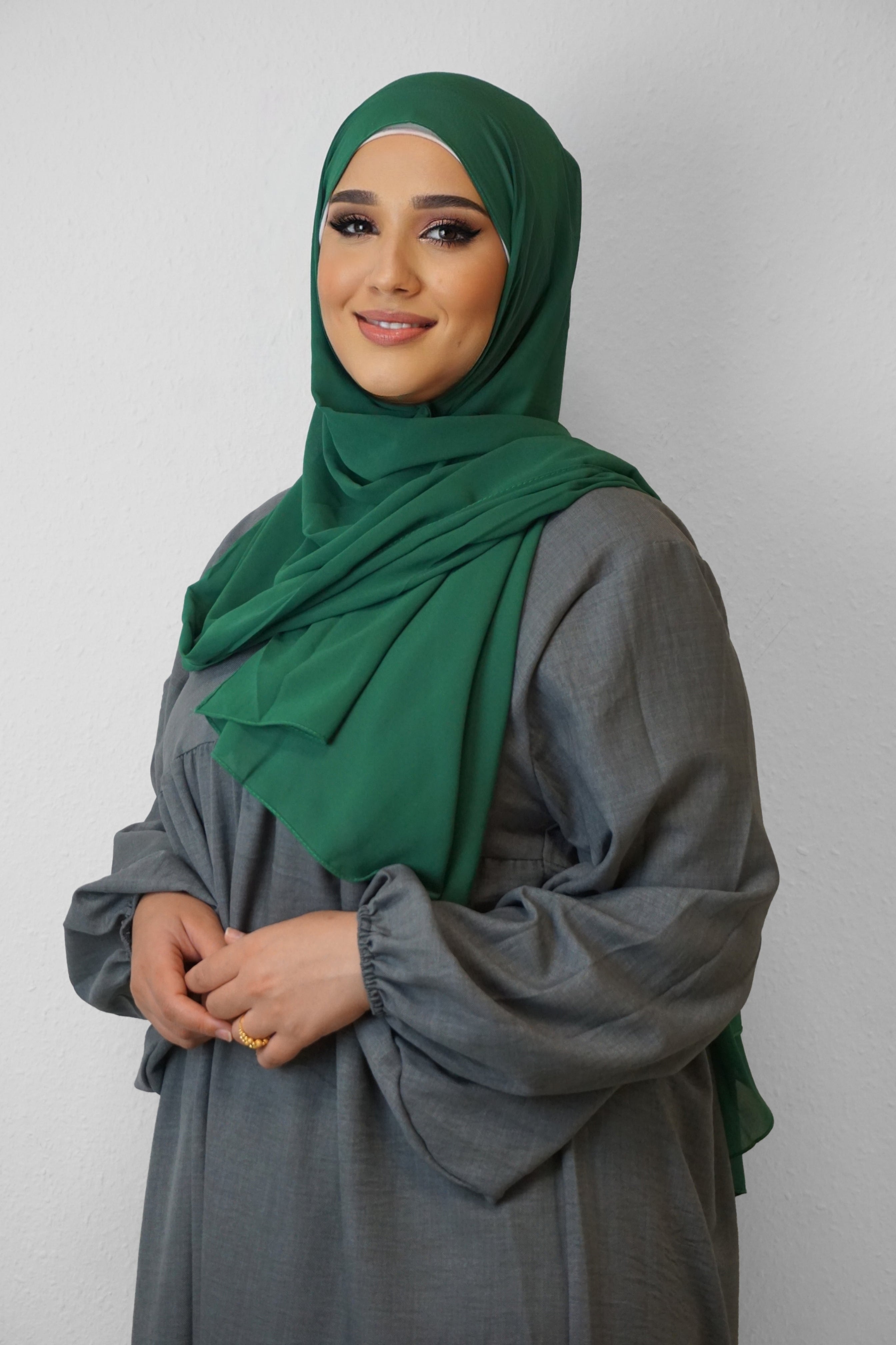 Chiffon Hijab Maira Grün