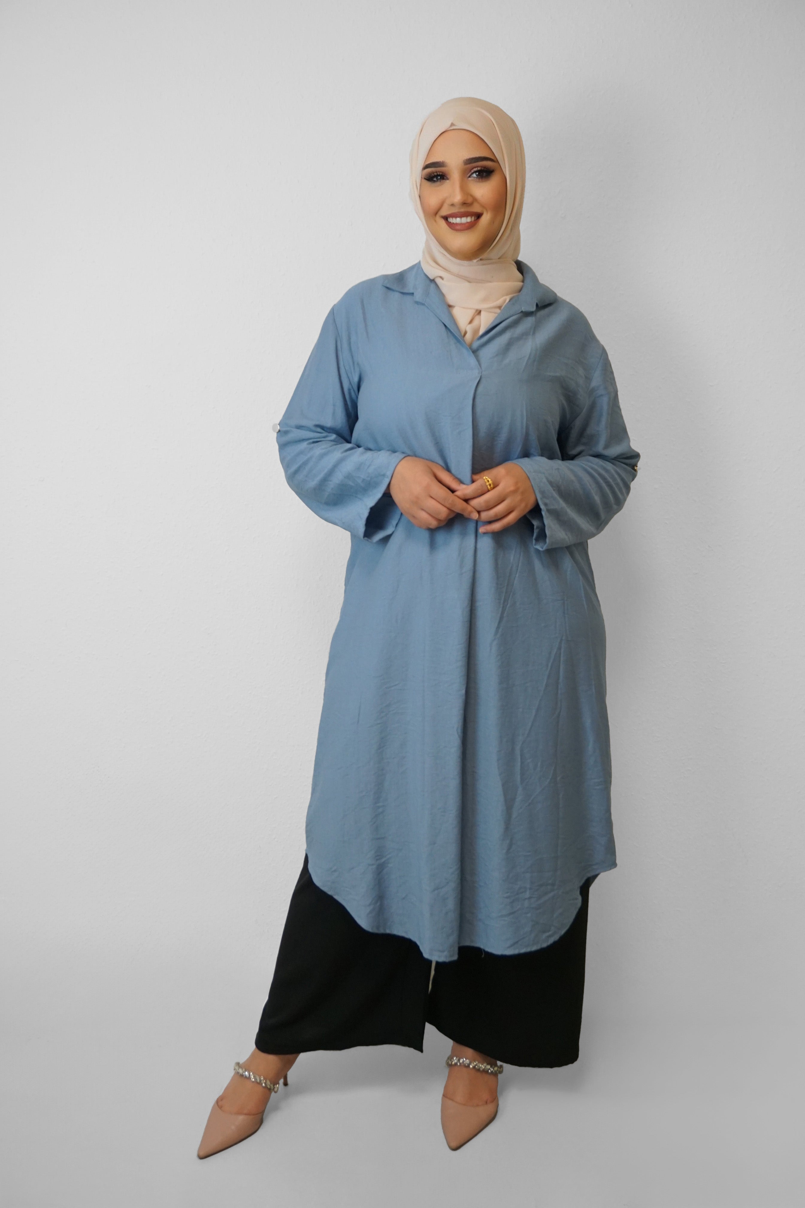 Tunika Nesrin Hellblau