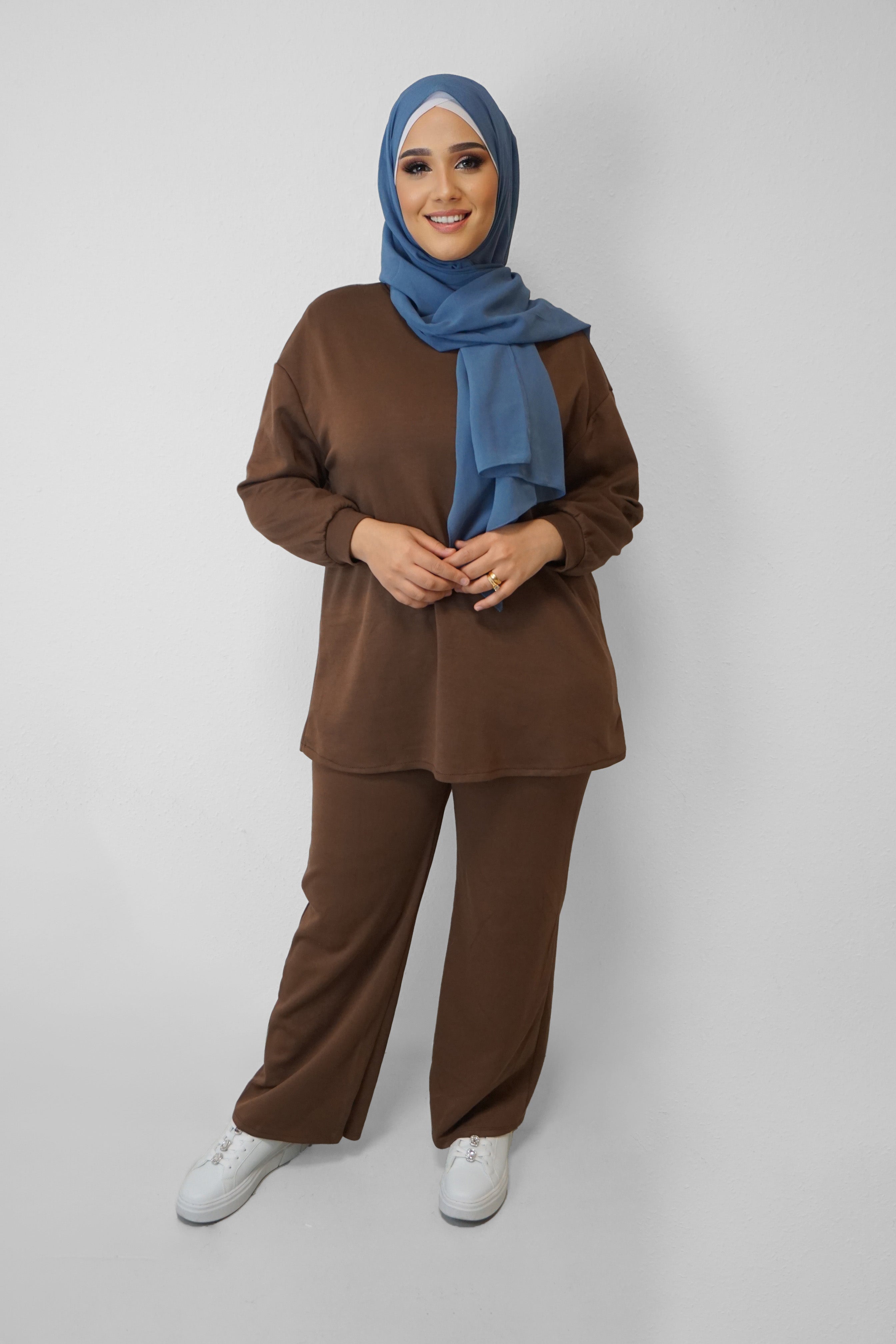 Zwei-Teiler Ghaliya Hellbraun