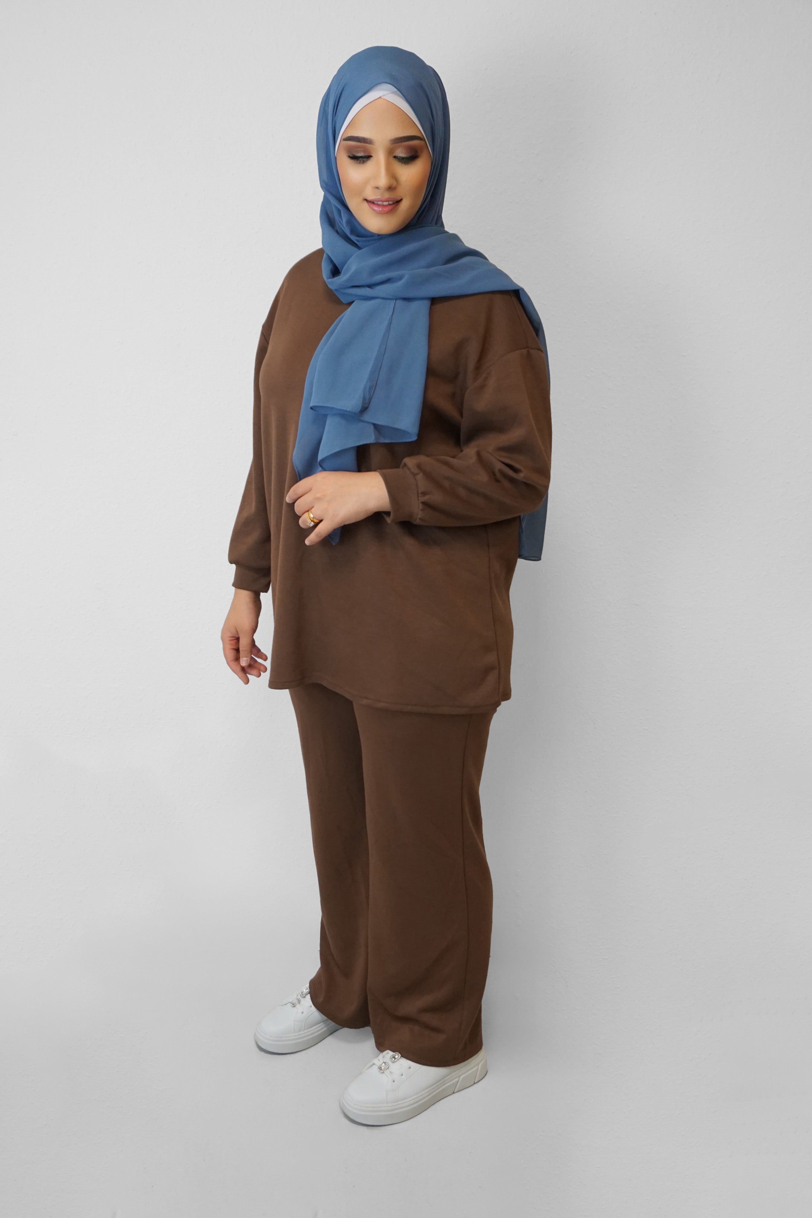 Zwei-Teiler Ghaliya Hellbraun