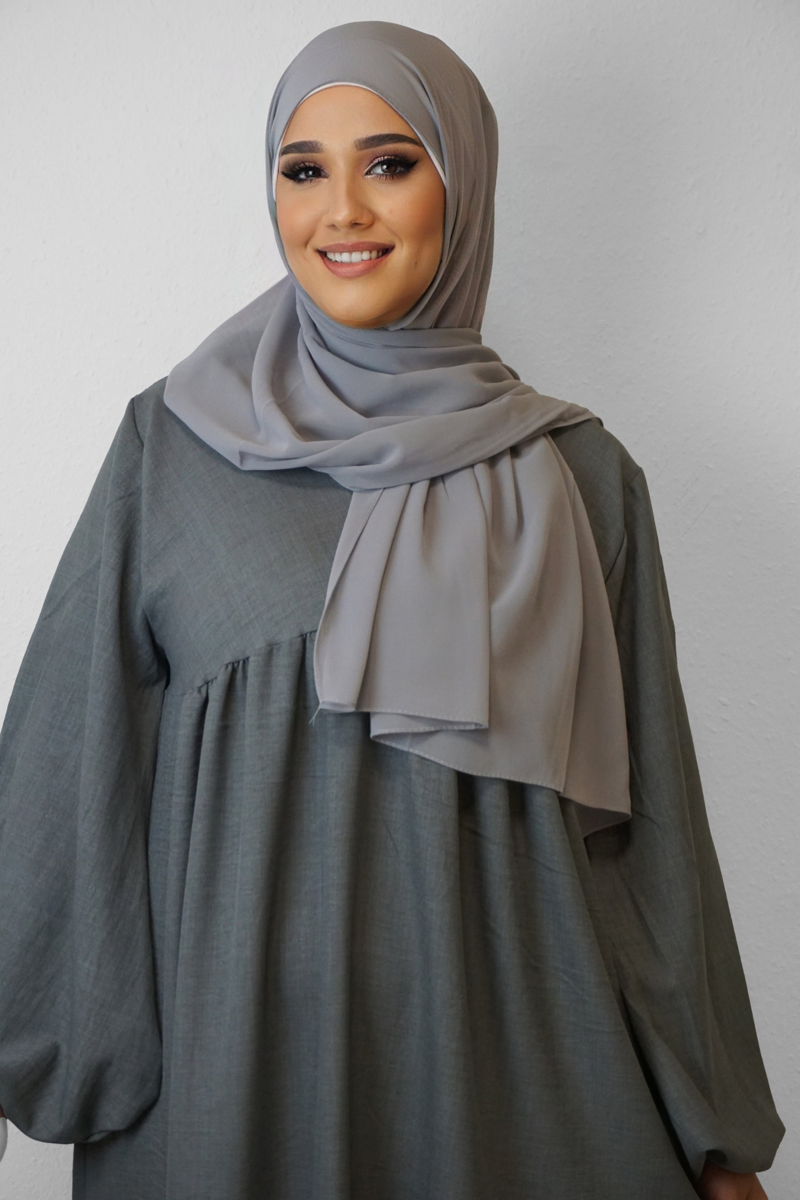 Chiffon Hijab Maira Hellgrau