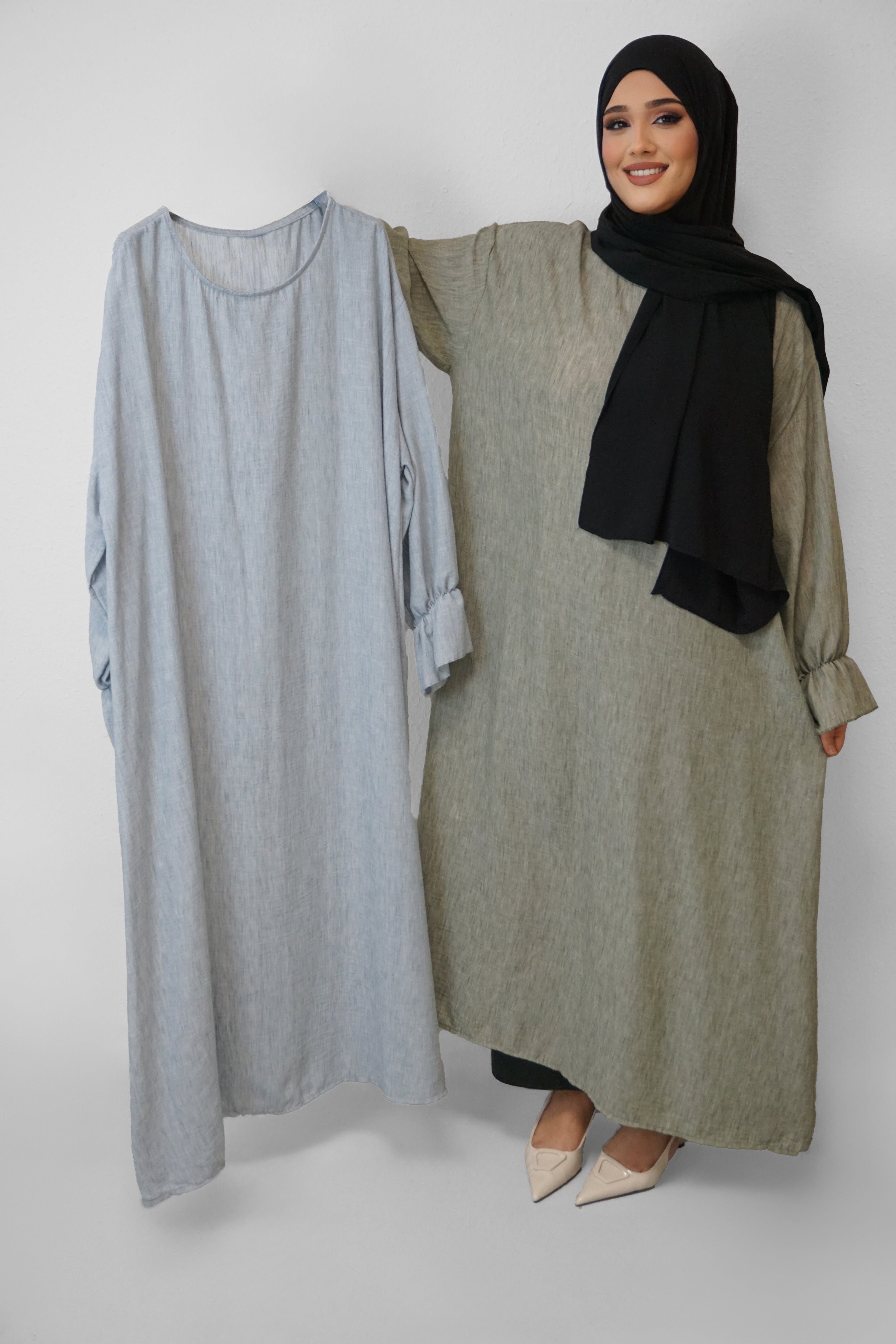 Abaya Lucia Hellgrau