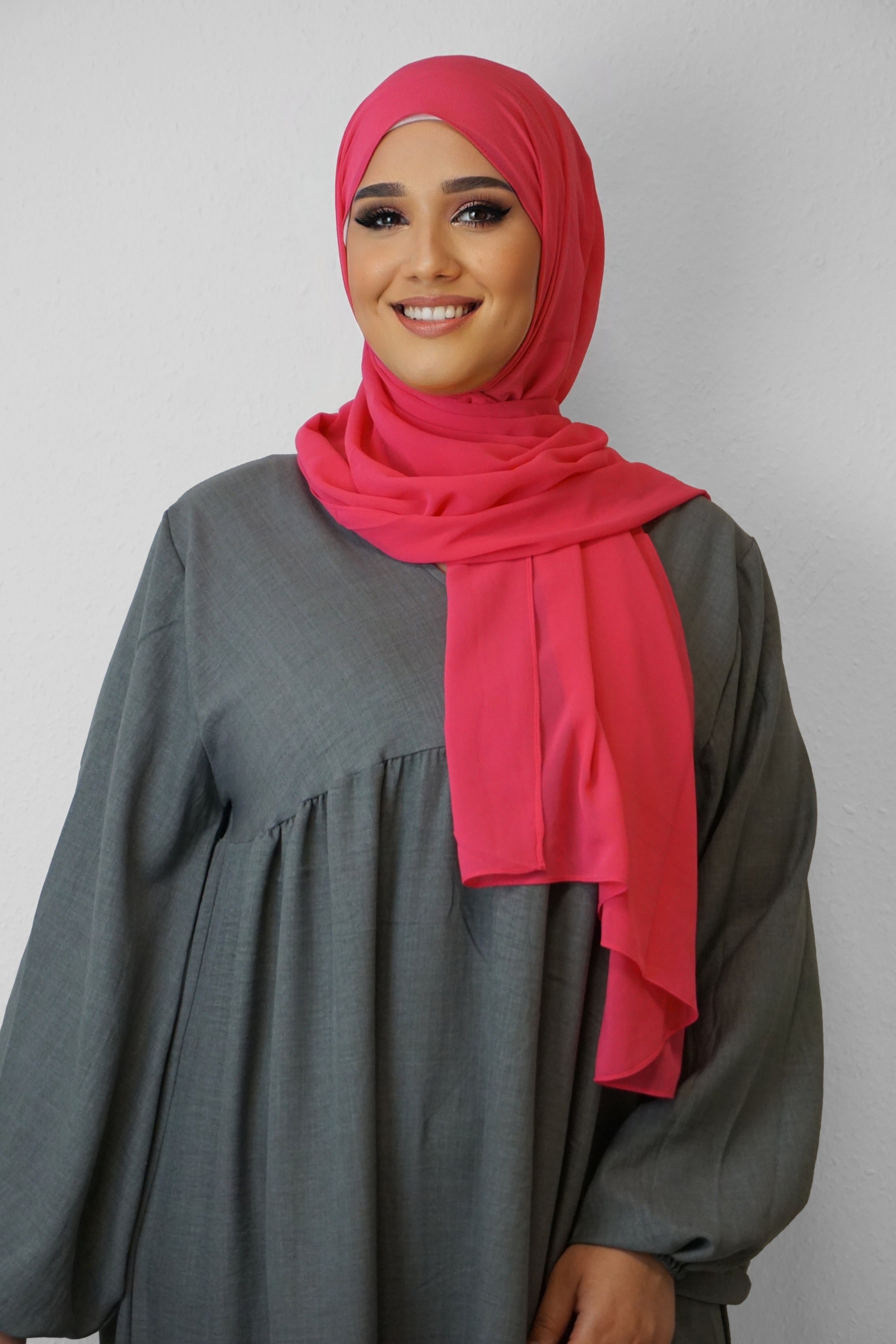 Chiffon Hijab Maira Himbeere