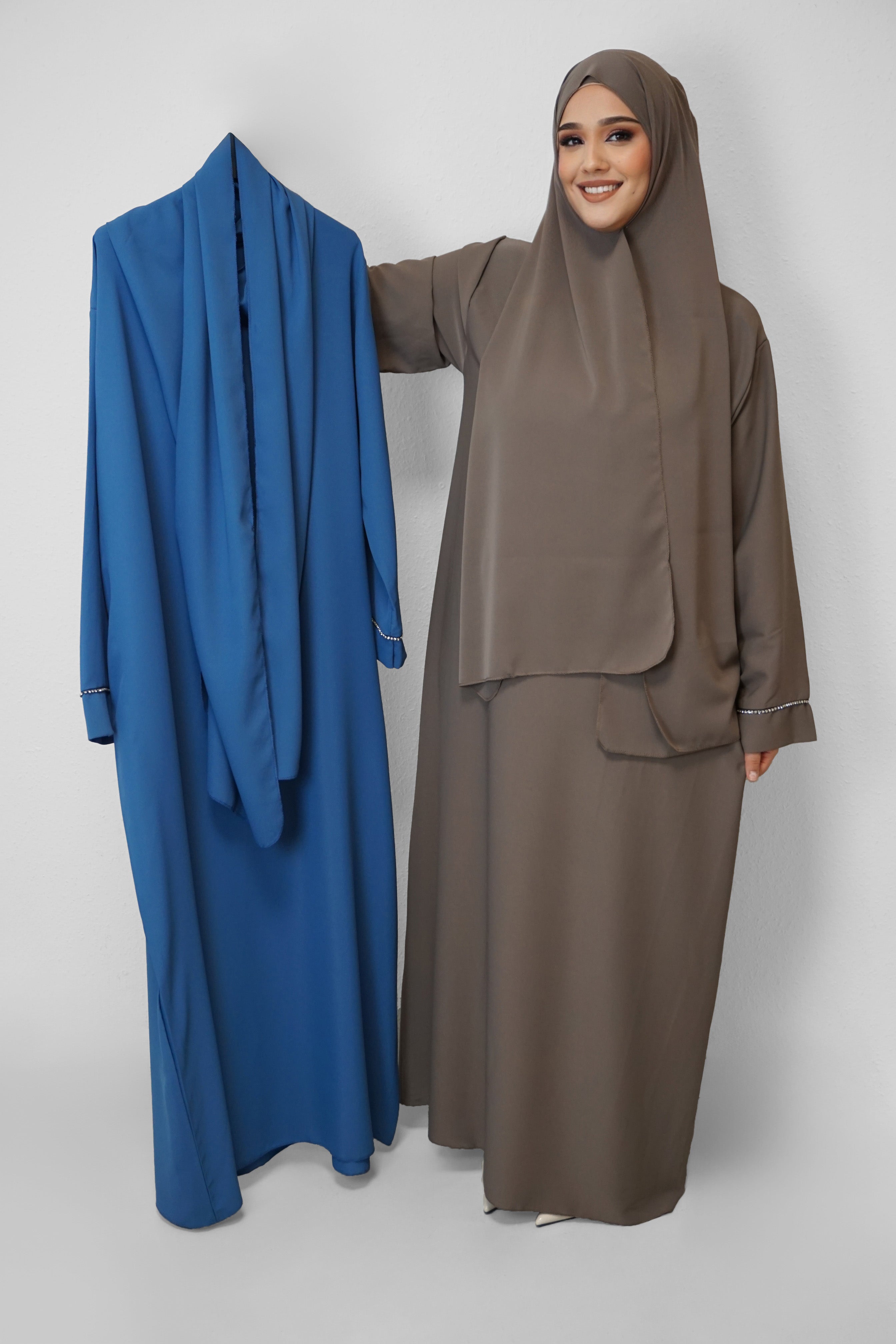 Abaya Hajra Jeansblau