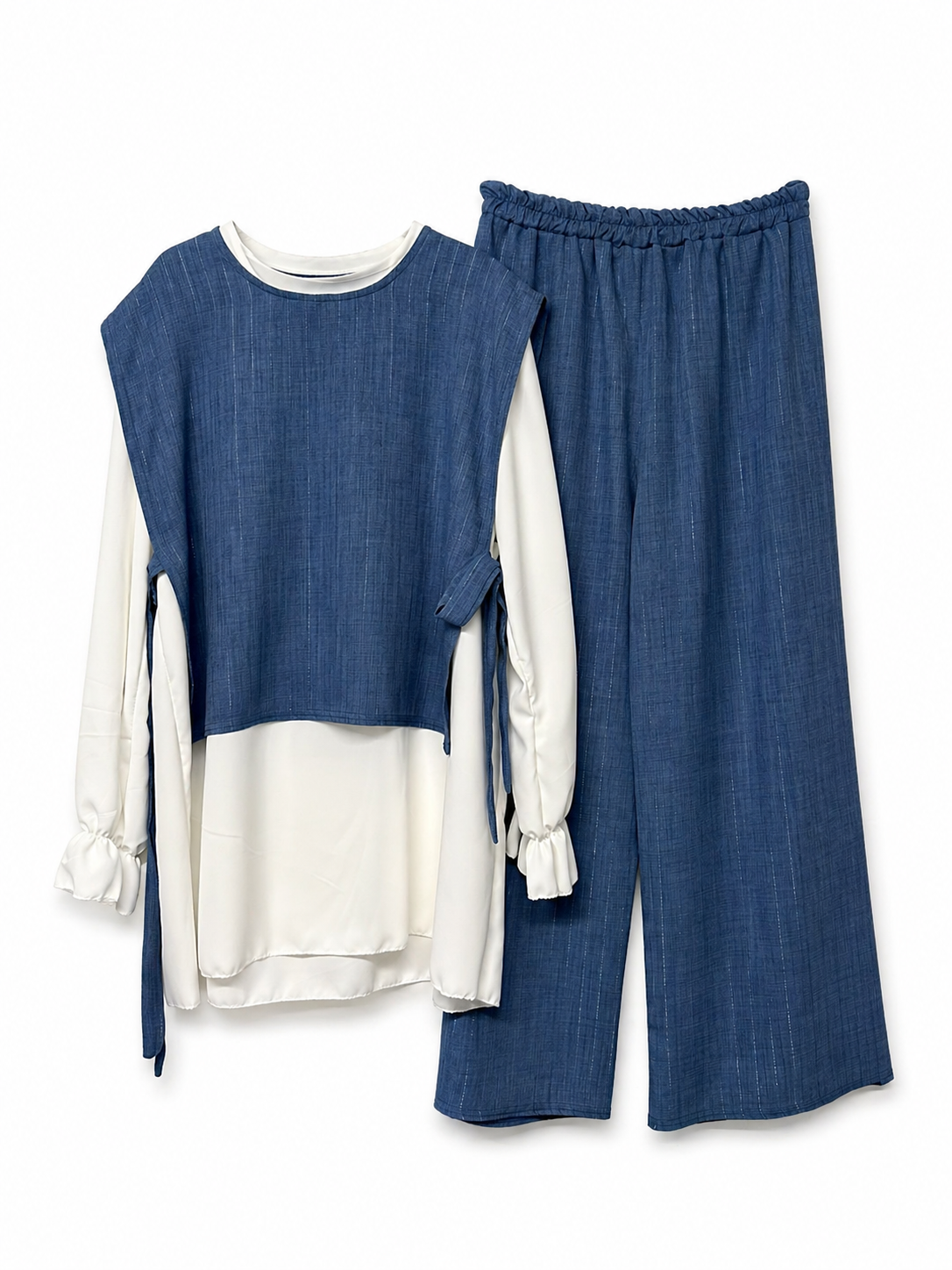 Zwei-Teiler Hose Bronwyn Jeansblau