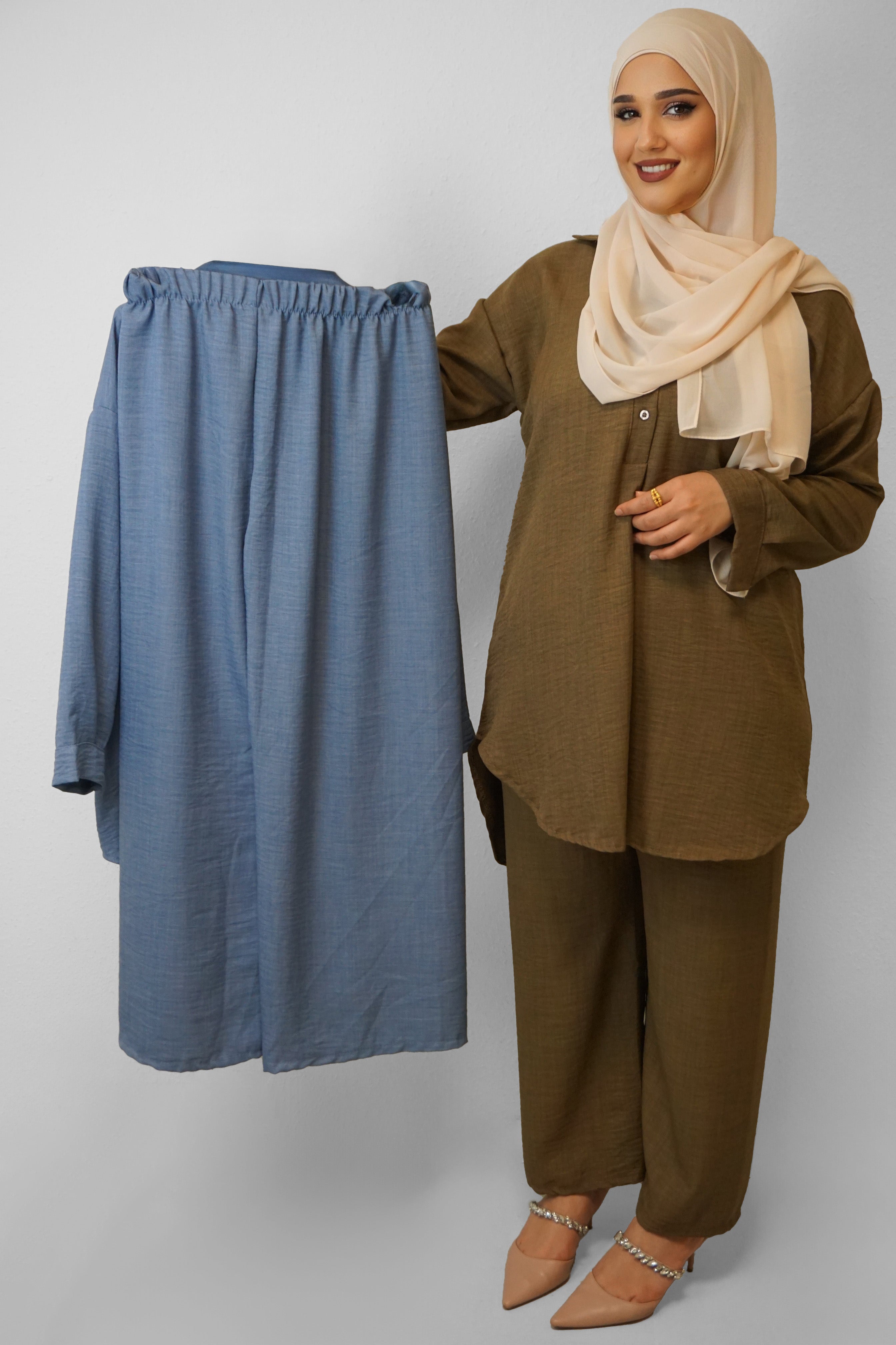 Zweiteiler Berna Jeansblau