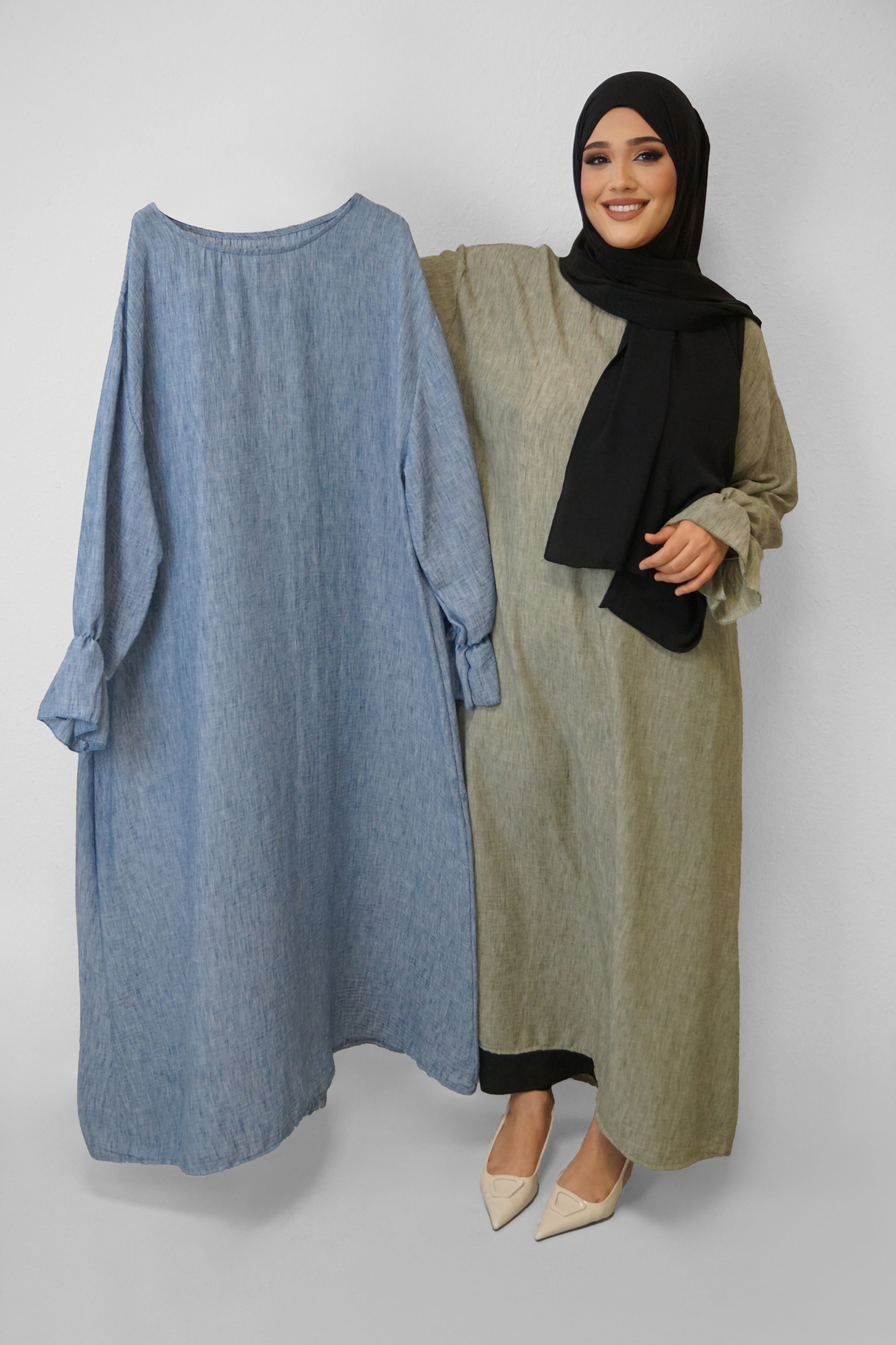 Abaya Lucia Jeansblau
