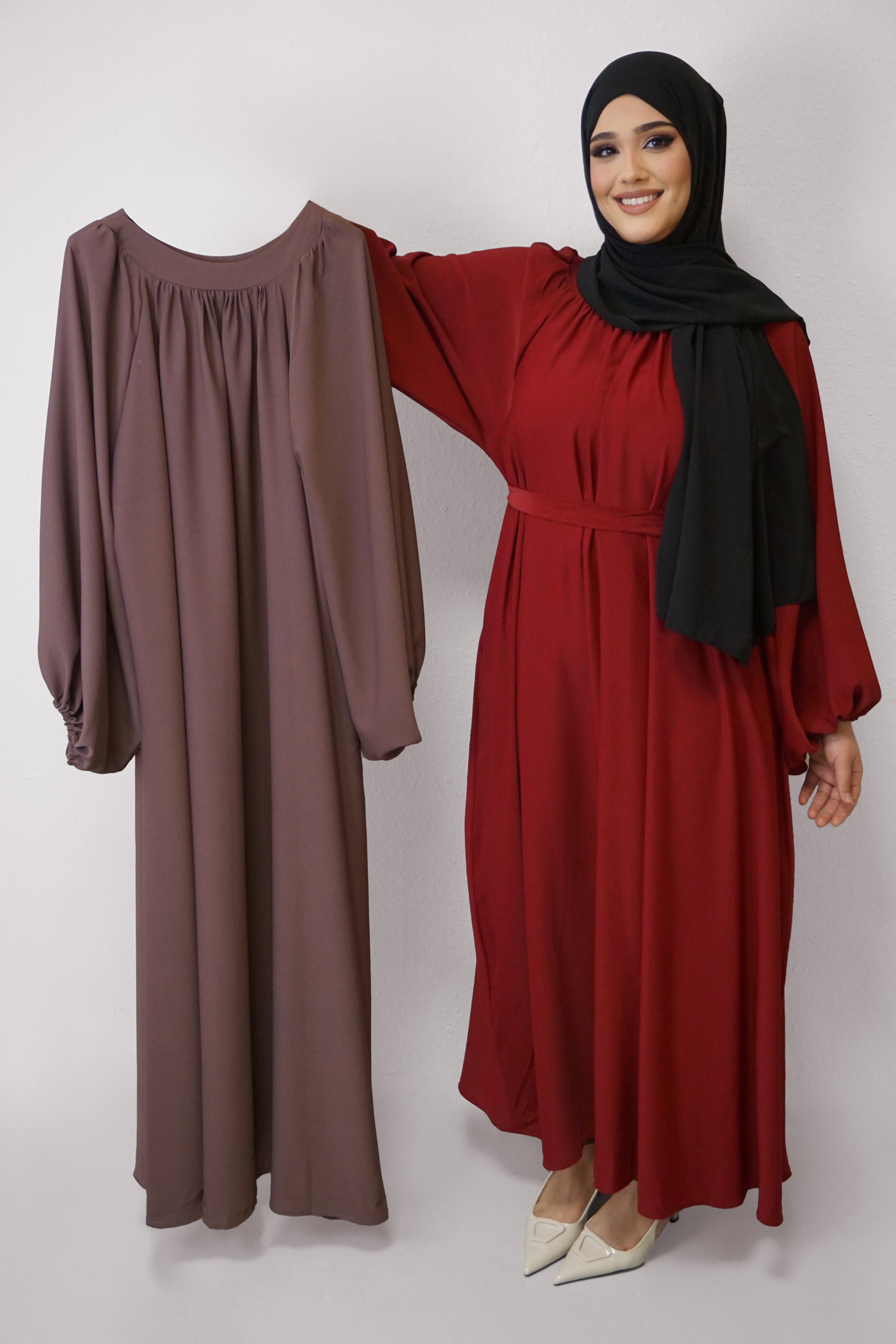 Abaya Canan Hellbraun
