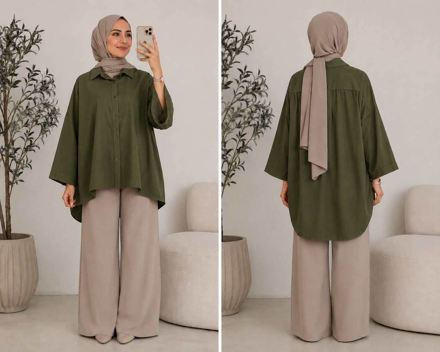 Tunika Bastira Khaki