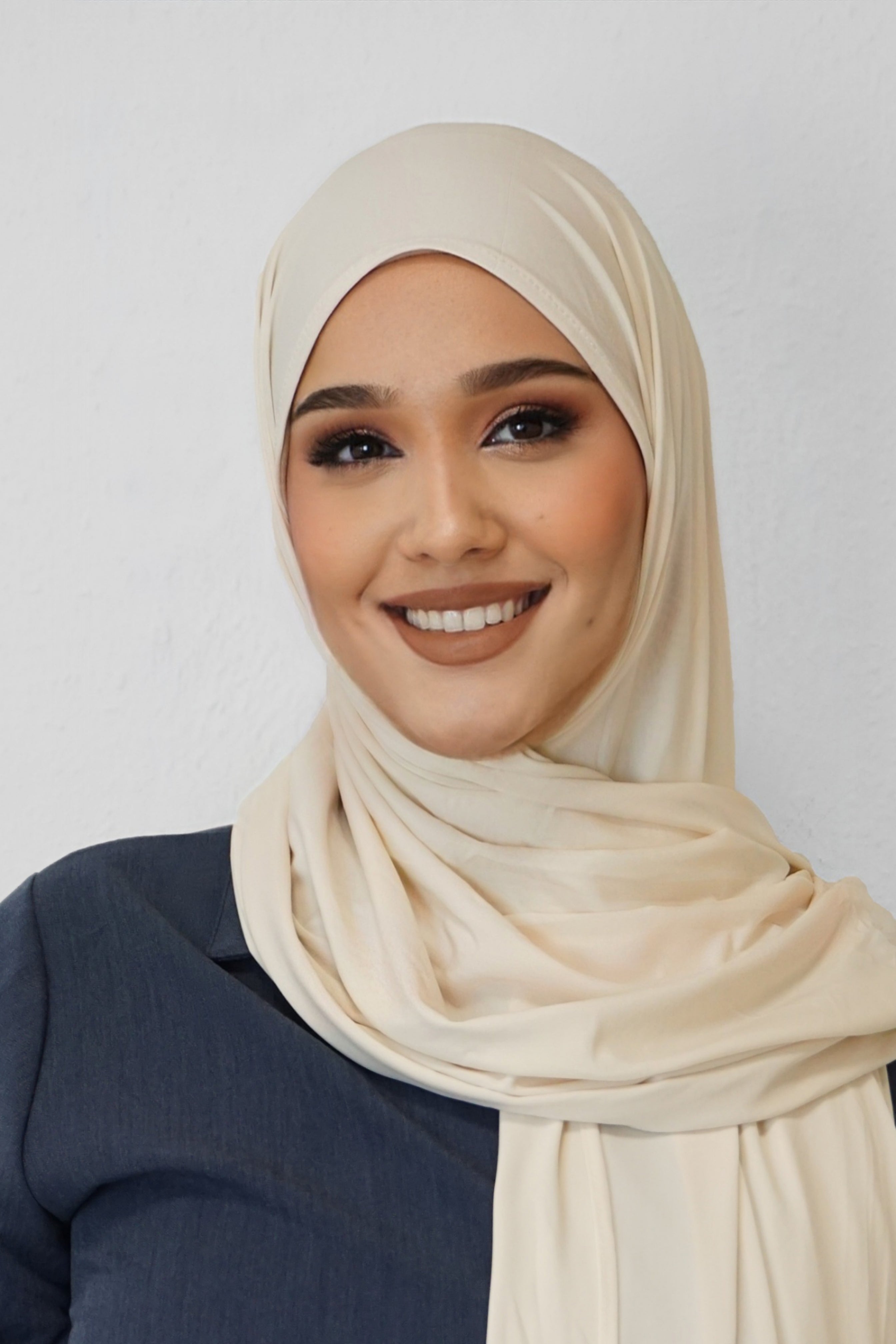 Premium Jersey Deluxe Hijab Light-Beige