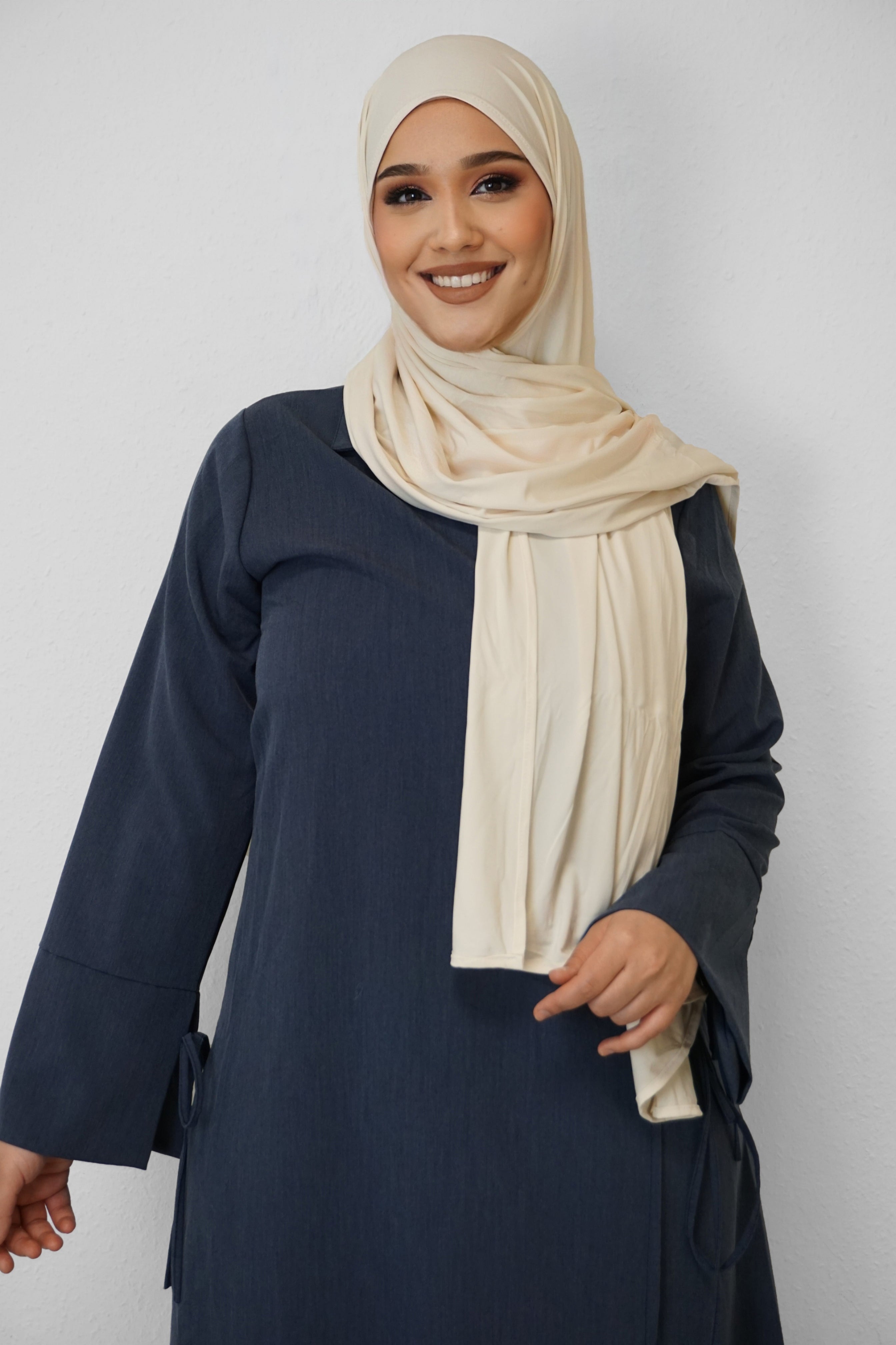 Premium Jersey Deluxe Hijab Light-Beige