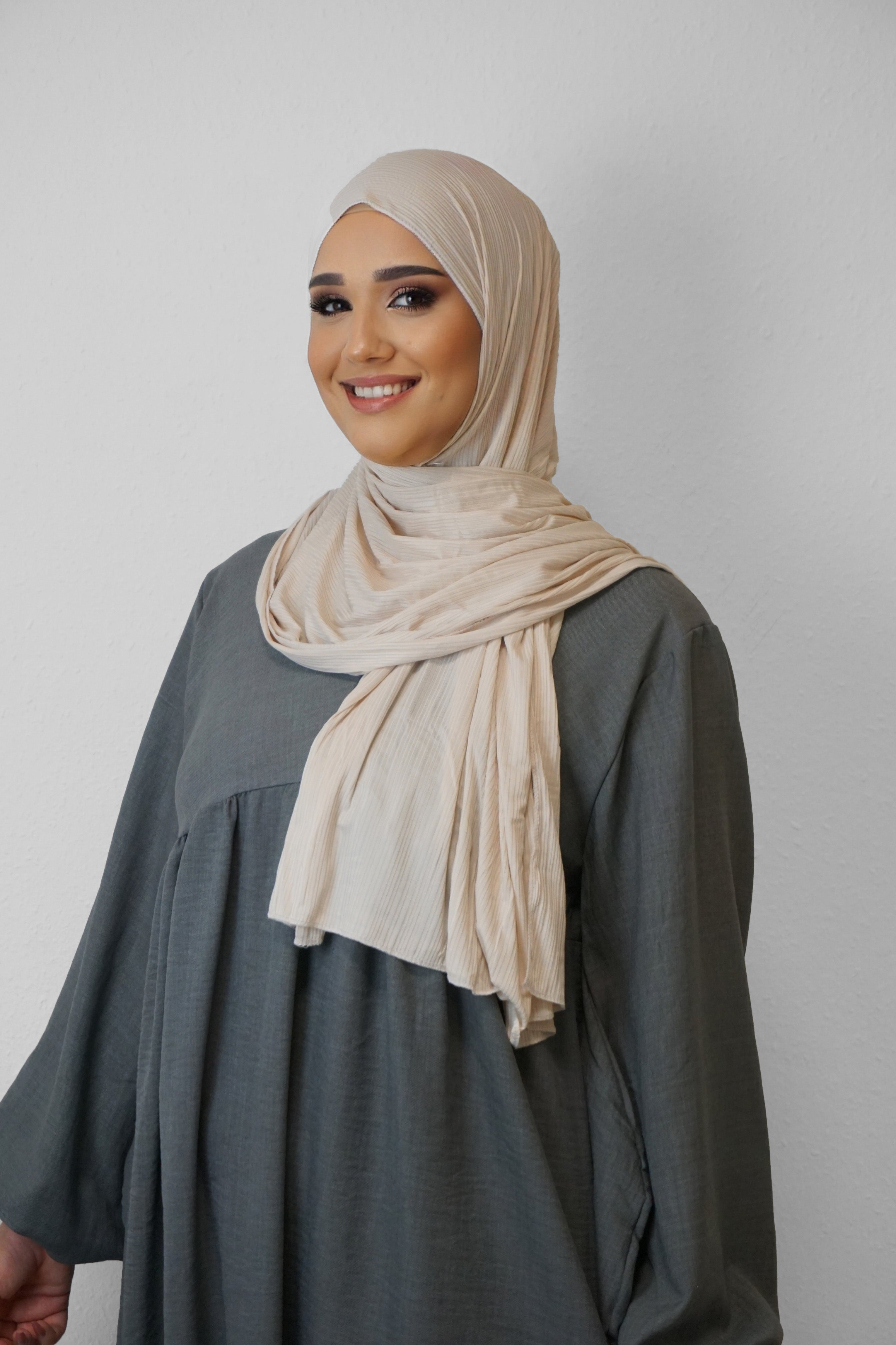 Jersey Ripped Fein Light-Beige