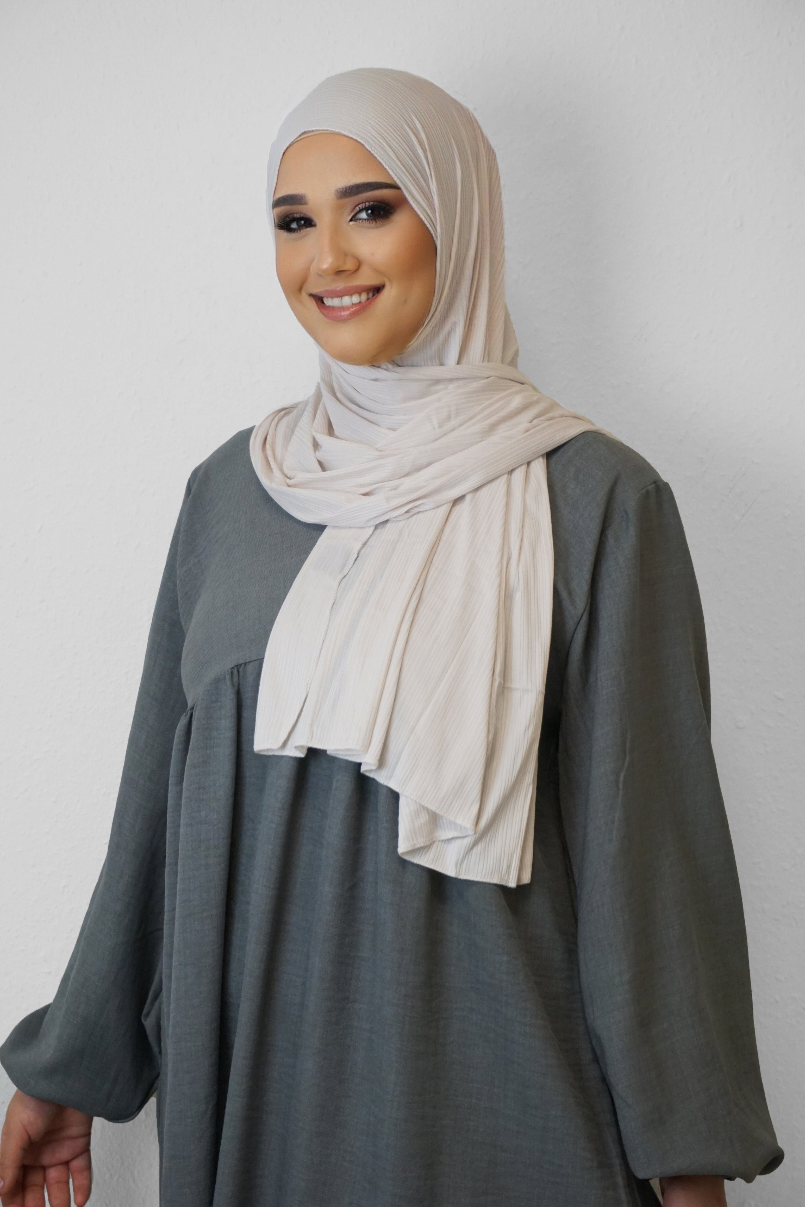 Jersey Ripped Fein Light-Beige