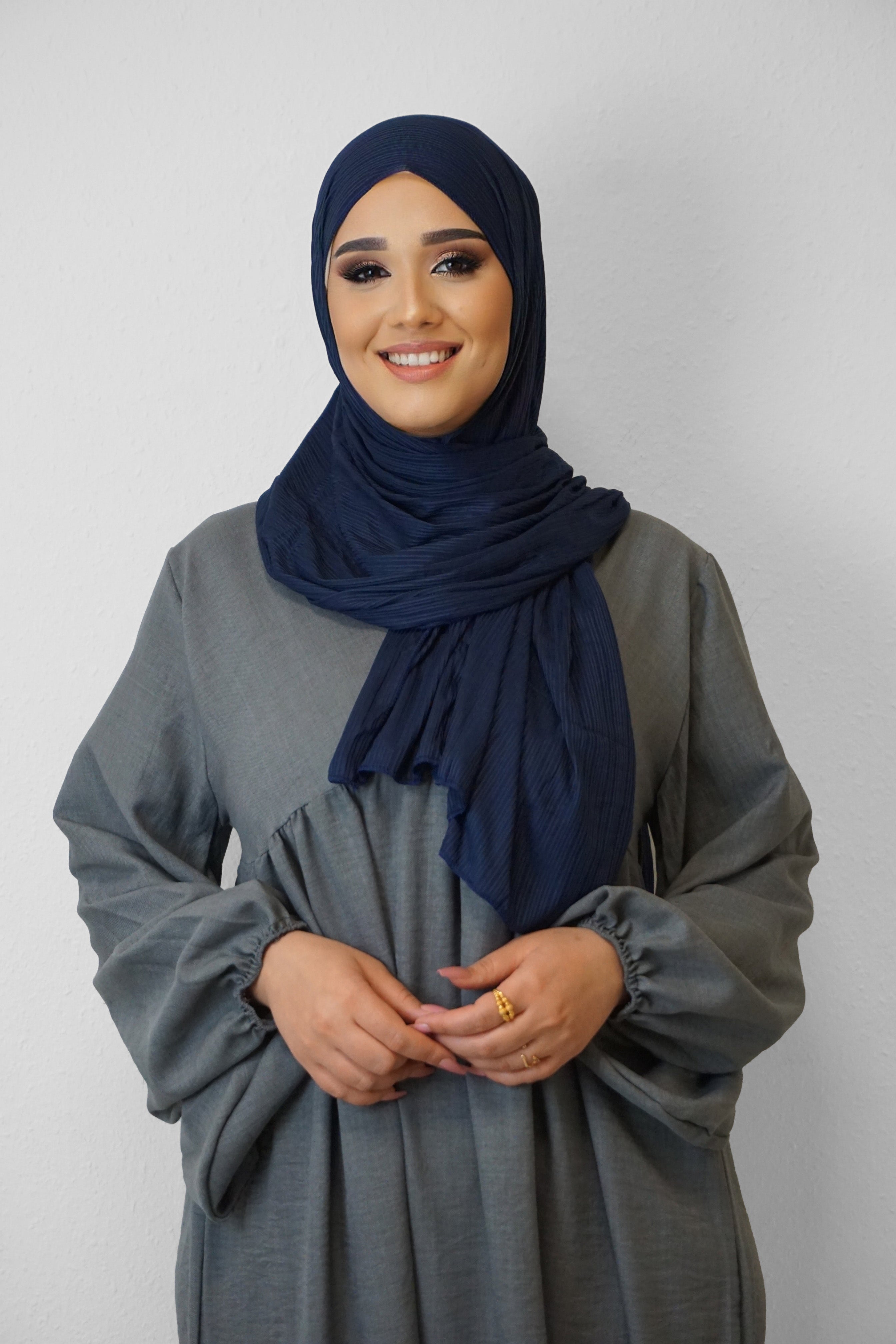 Jersey Ripped Fein Dunkelblau