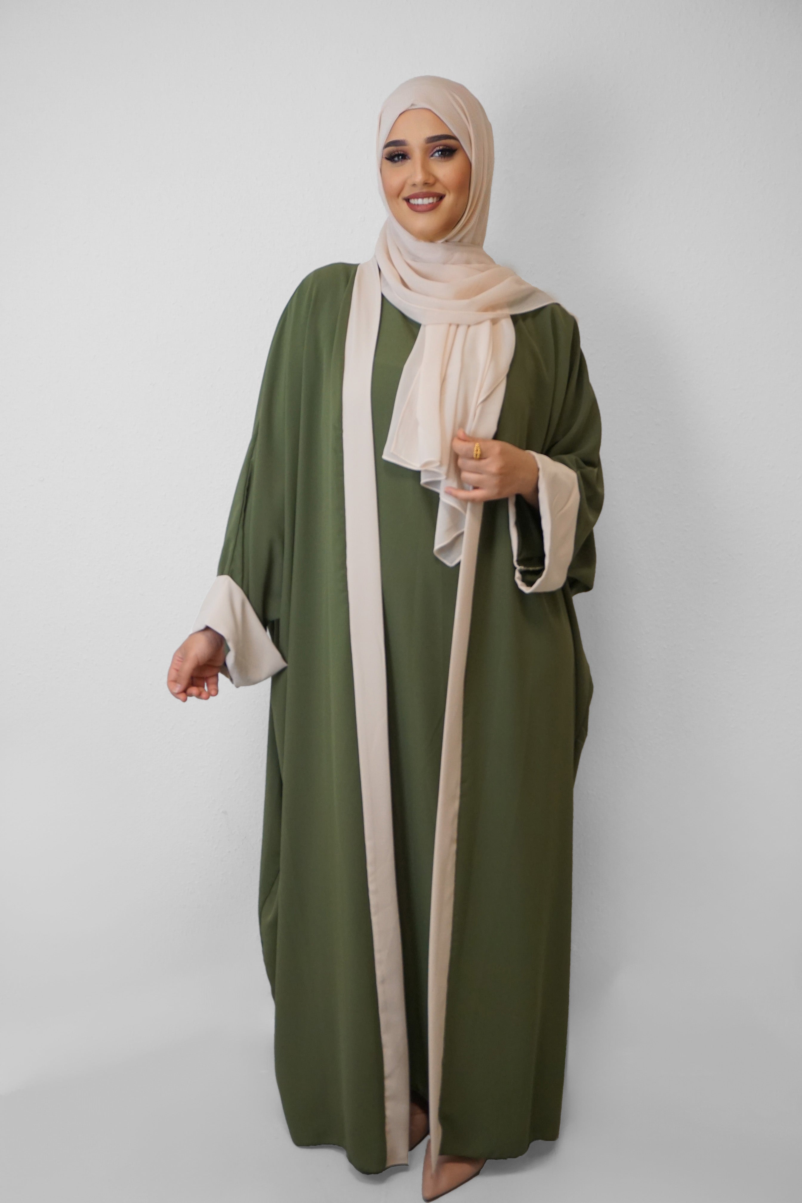 Zweiteiler Abaya Baya Oliv